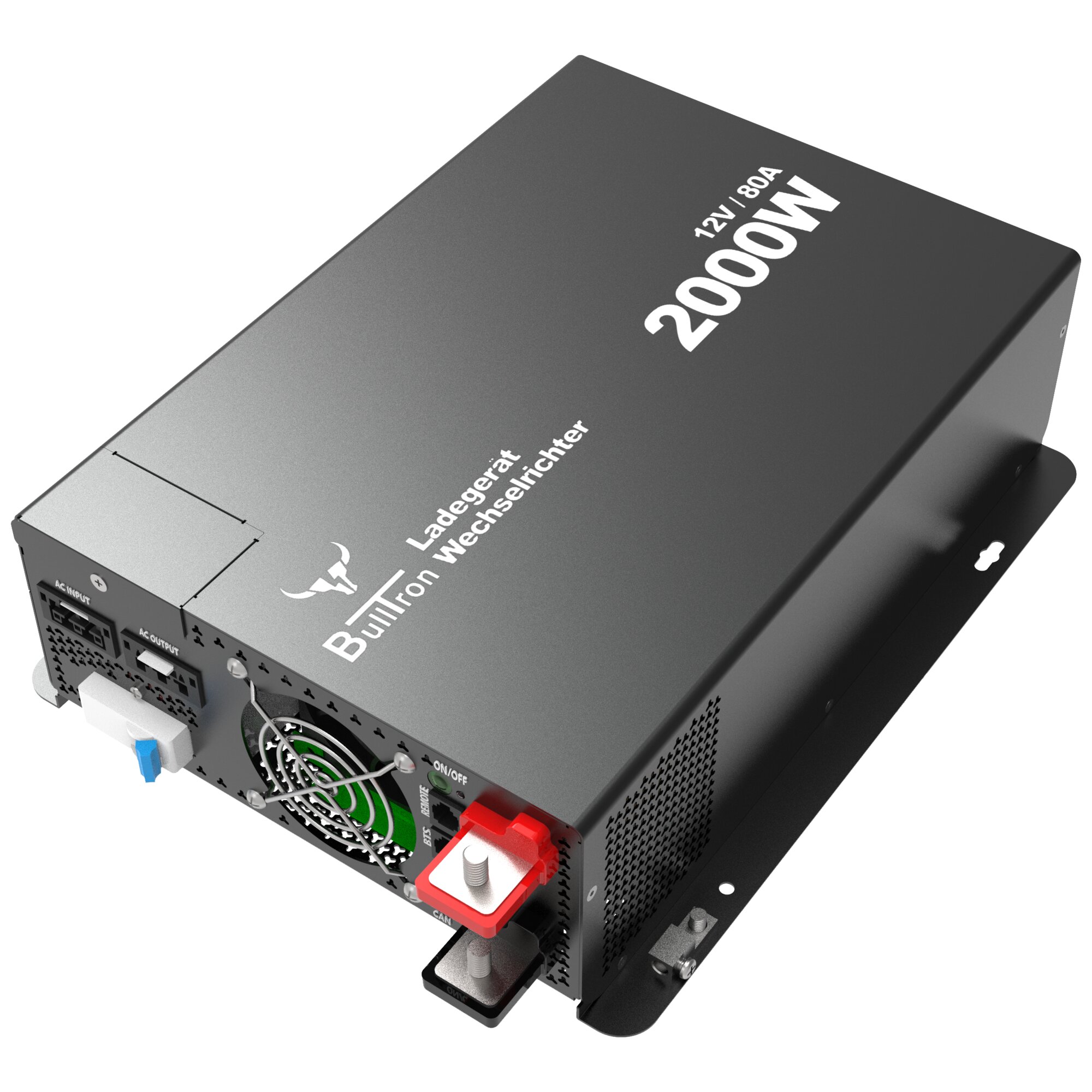 BullTron Falownik 2000 W z ładowarką 80 A i wyświetlaczem
