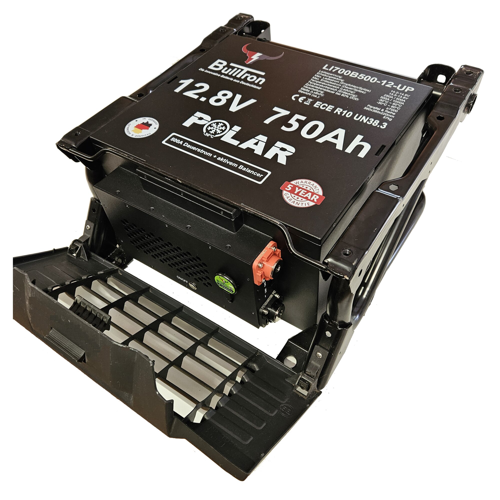BullTron Bateria litowa Polarny akumulator pod siedzeniem 700 Ah