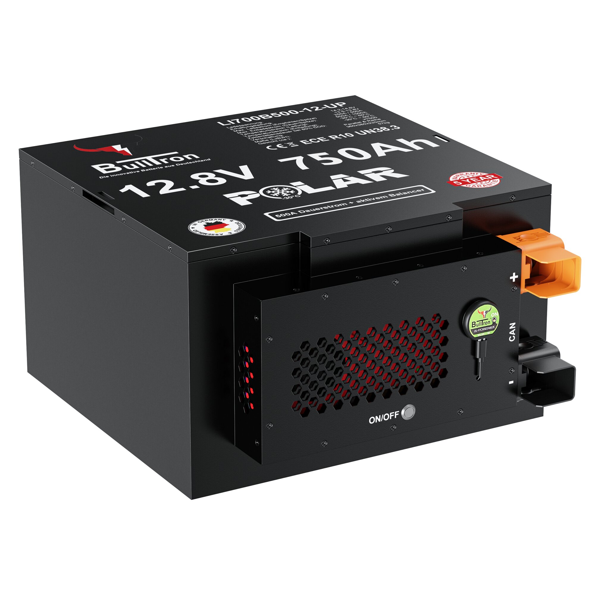 BullTron Bateria litowa Polarny akumulator pod siedzeniem 700 Ah