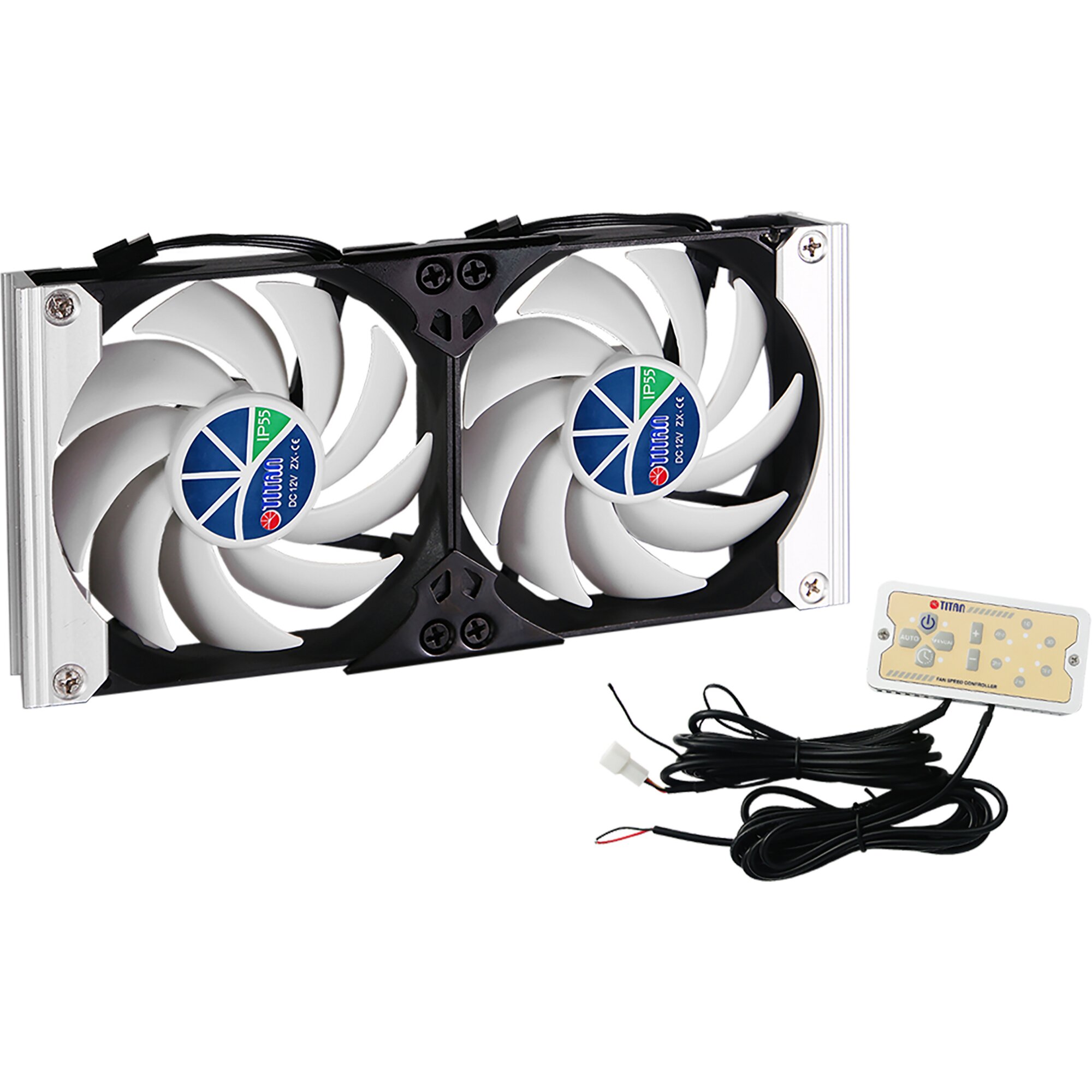 Titan Podwójny wentylator do lodówki Titan SC20V2+, ø 120 mm