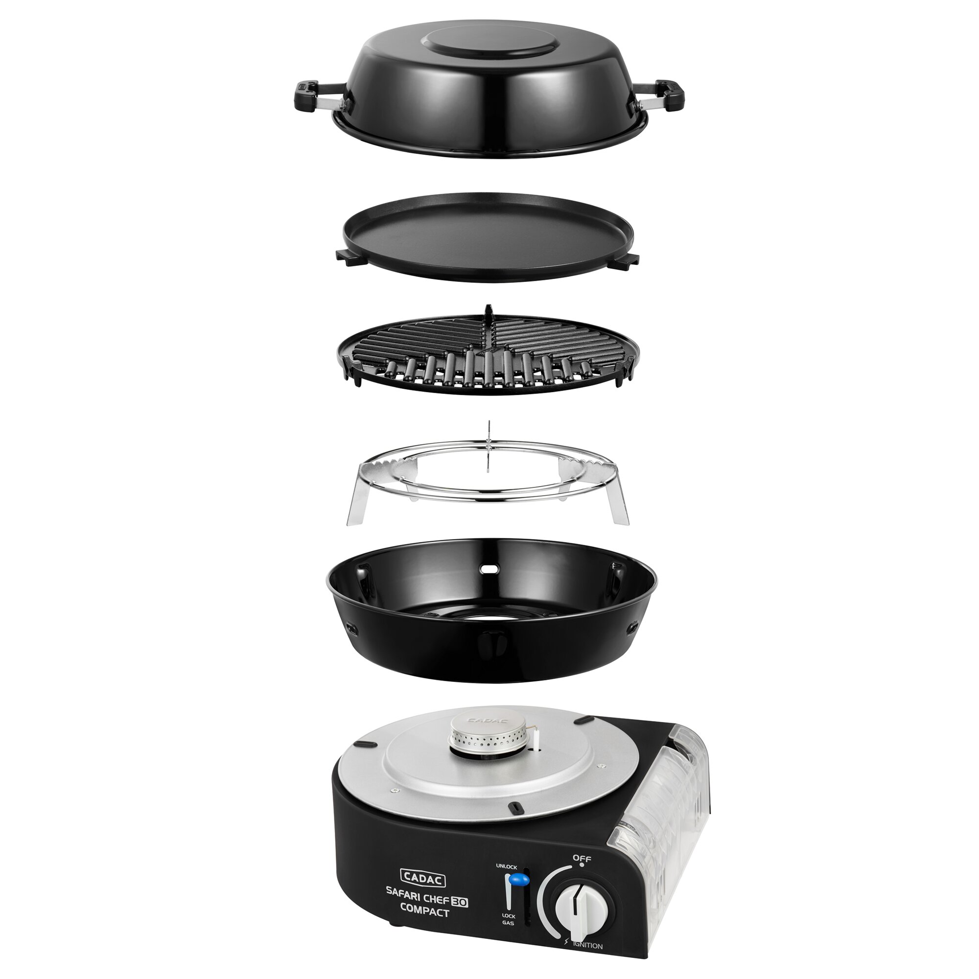CADAC Grill gazowy Safari Chef 30 Kompaktowy wkład