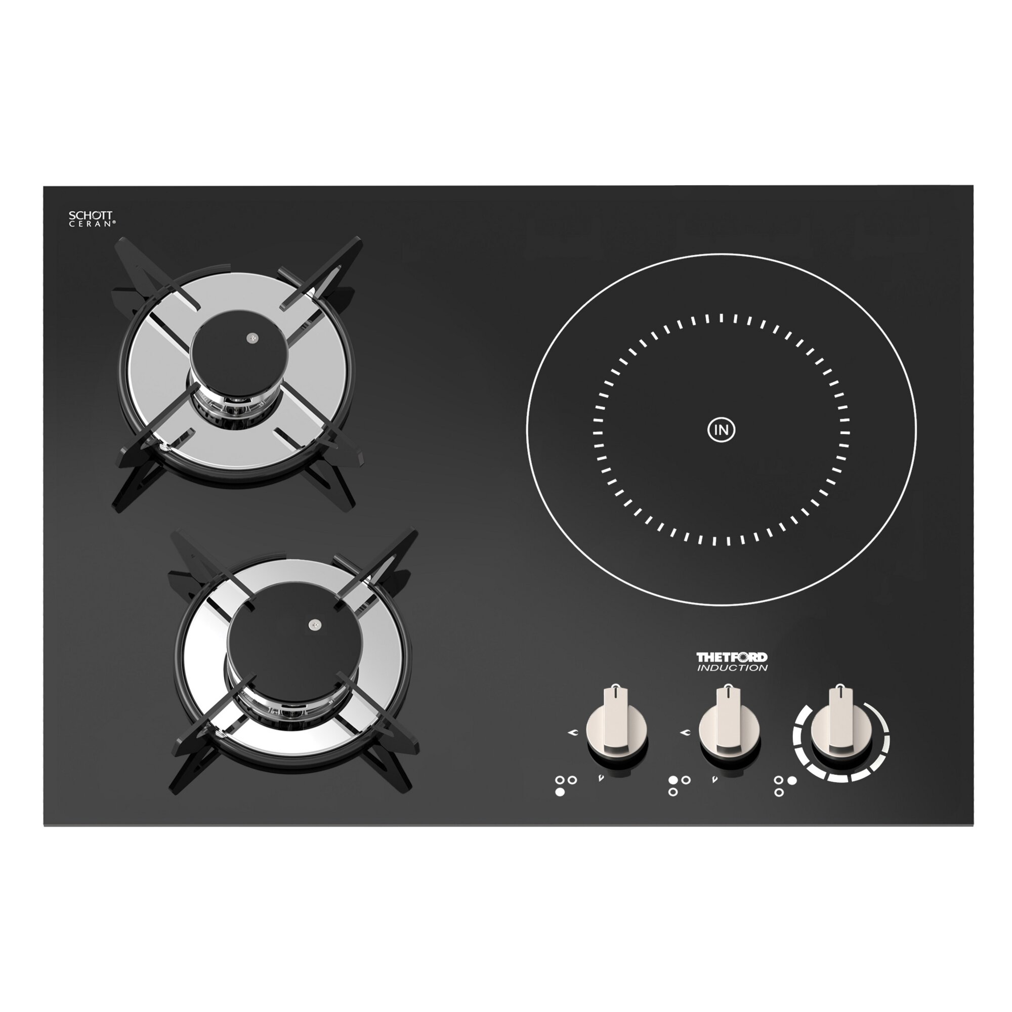 Thetford Hybrid Hob Top-Line 981, right-hand