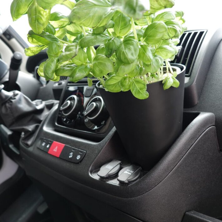Camperflower Gadżet w kokpicie z doniczką/uchwytem na napoje