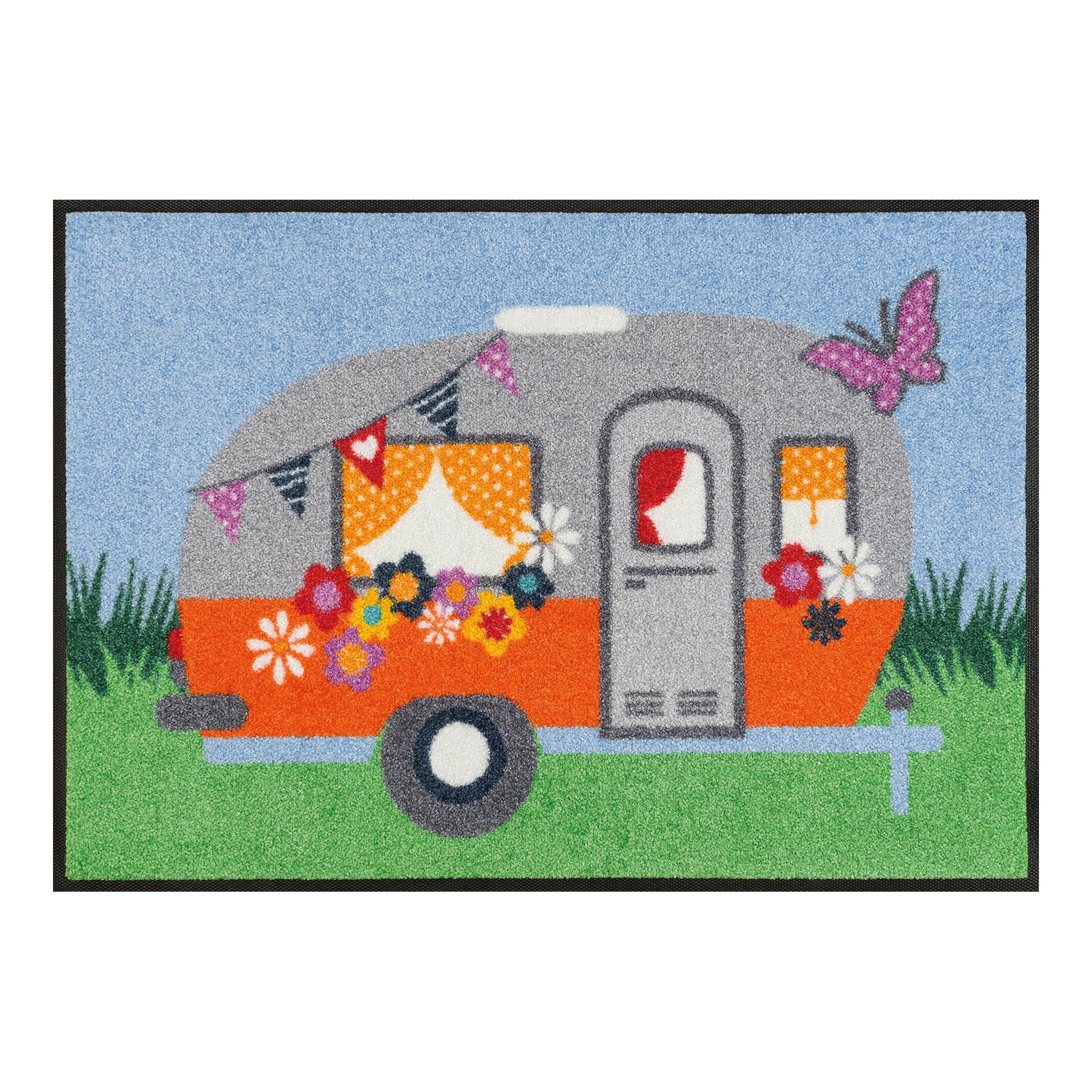 wash+dry Komfortowa mata Happy Camping