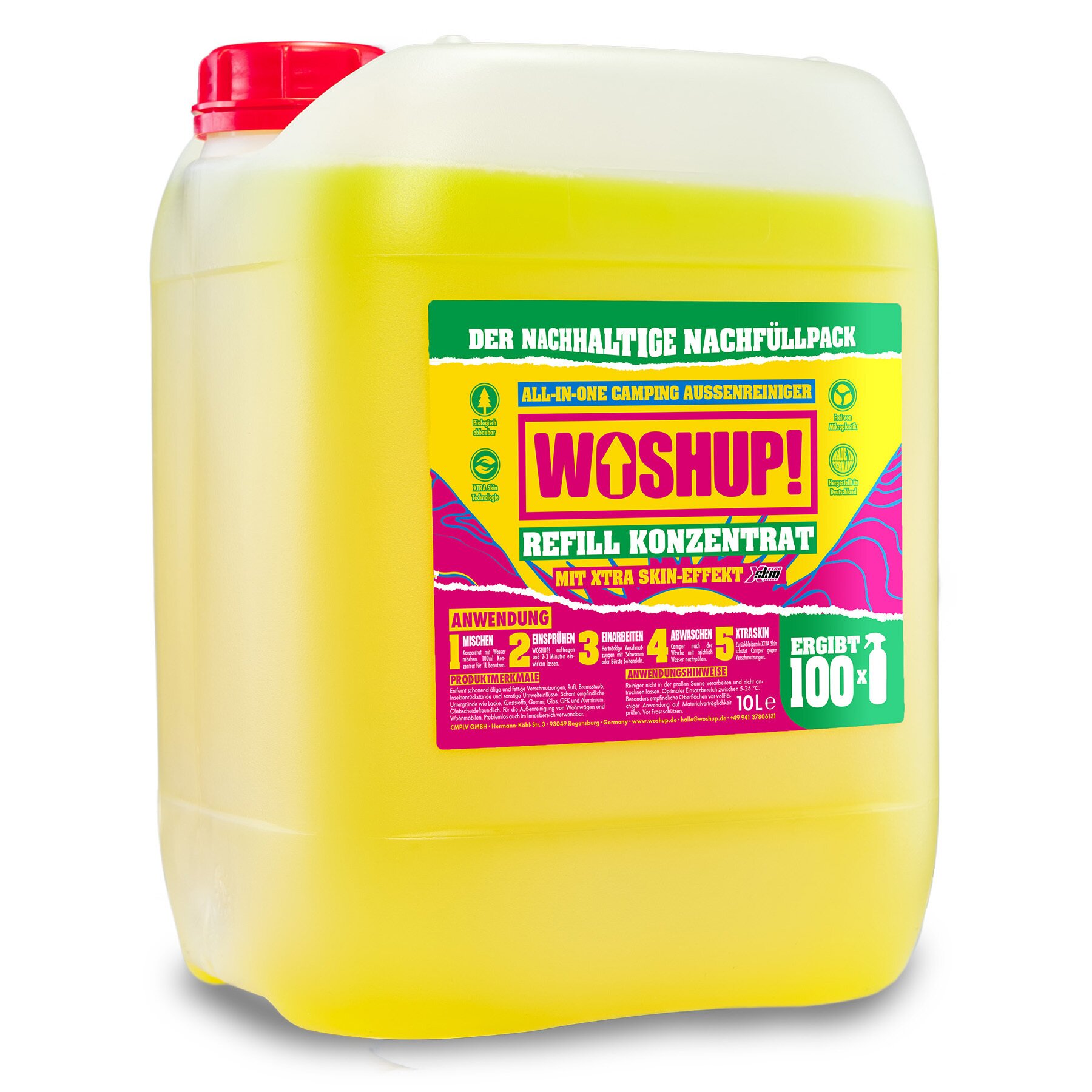 Woshup Koncentrat uzupełniający do środka czyszczącego kempingowego, 10 l