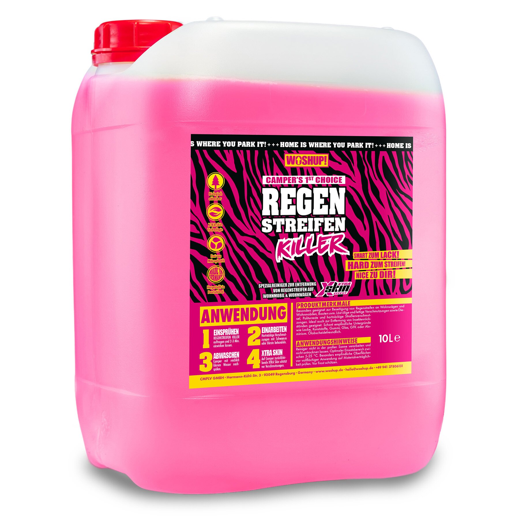 Woshup Środek do usuwania smug po deszczu Regenstreifen Killer, 10 l