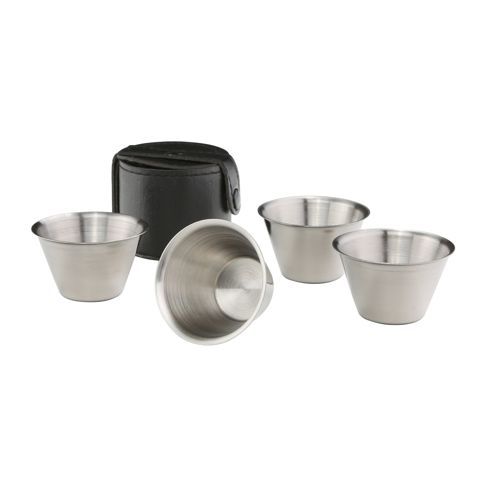 Relags Zestaw filiżanek w skórzanym etui