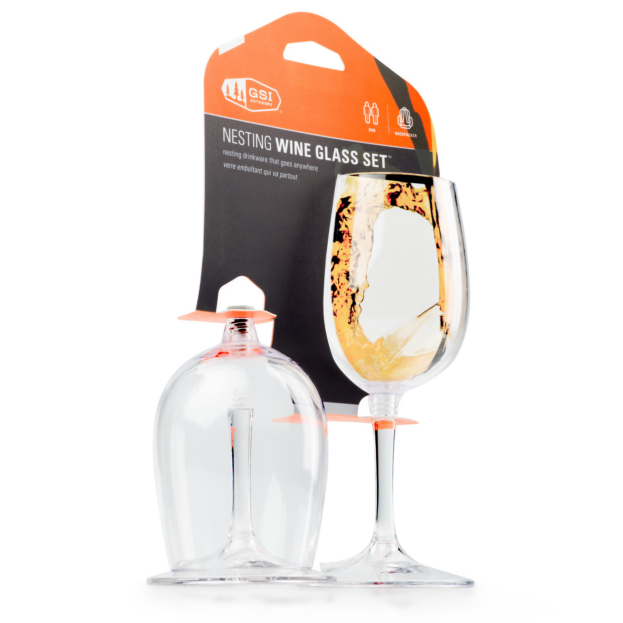 GSI Outdoors Zagnieżdżanie kieliszków, kieliszek do białego wina