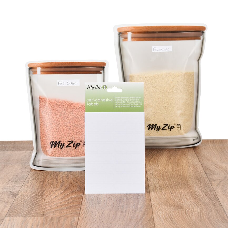 MyZip Etykiety na torby do przechowywania MyZip