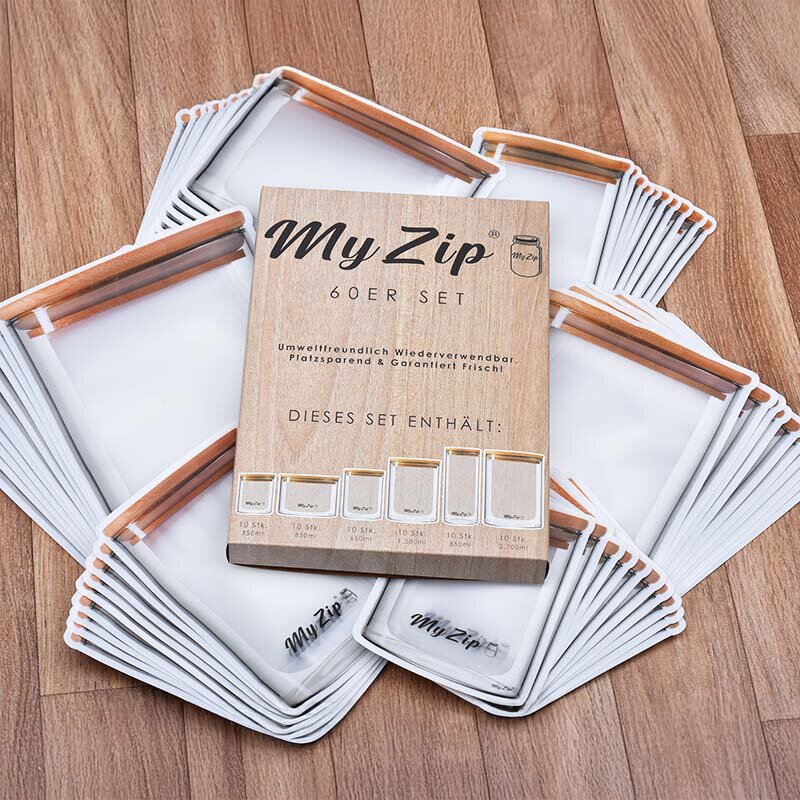 MyZip Torby do przechowywania Standard, zestaw 60 sztuk