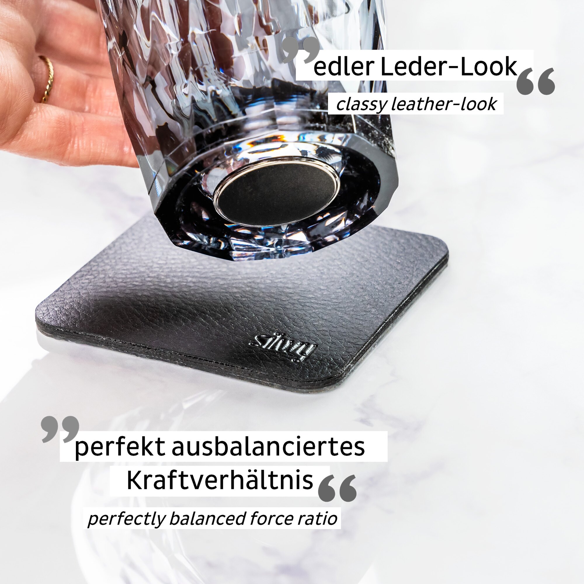 silwy Magnetyczne plastikowe kieliszki Szare, Whisky