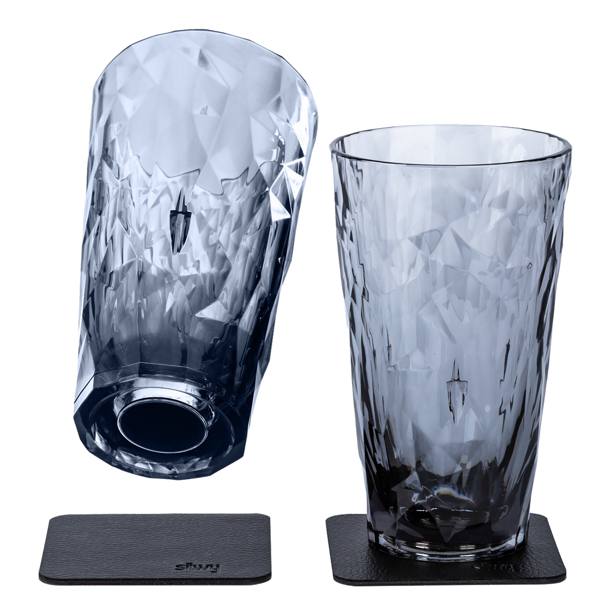 silwy Magnetyczne plastikowe okulary szare, Long Drink