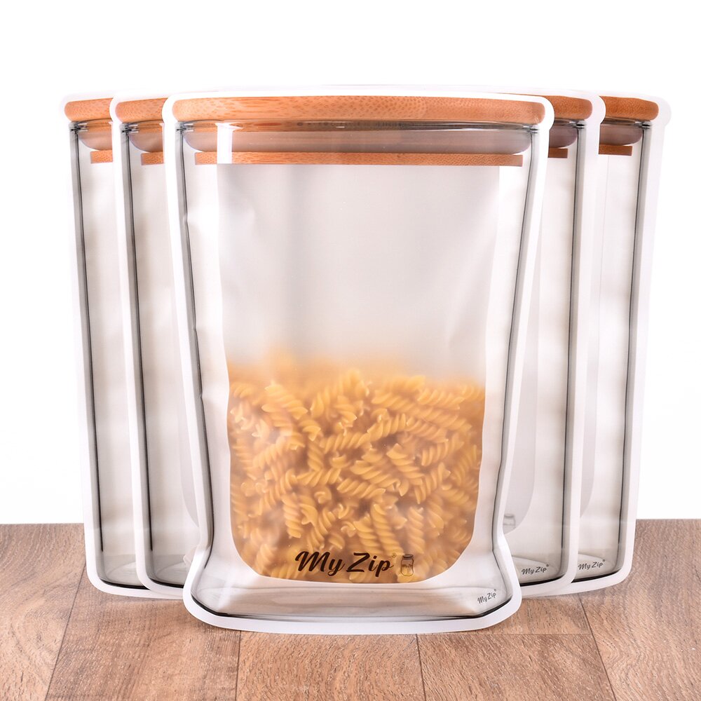 MyZip Torba do przechowywania Standardowy zestaw 5 sztuk, rozmiar XL – 2,7 l
