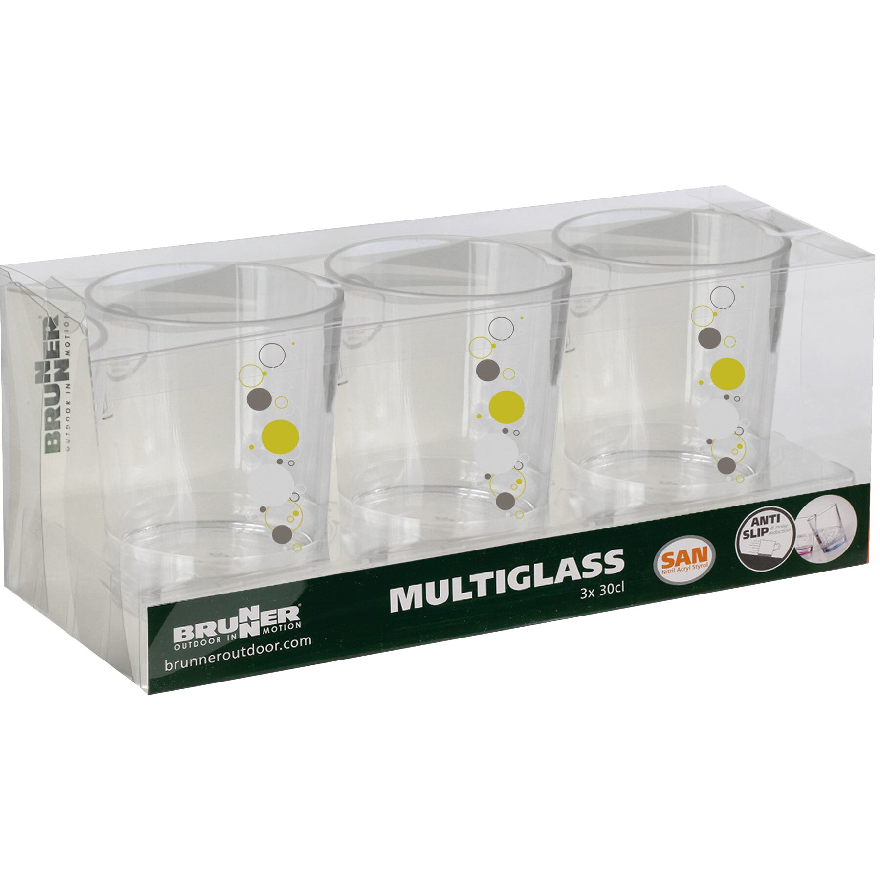 Brunner Seria zastawy stołowej Space, szklanka do picia 300 ml