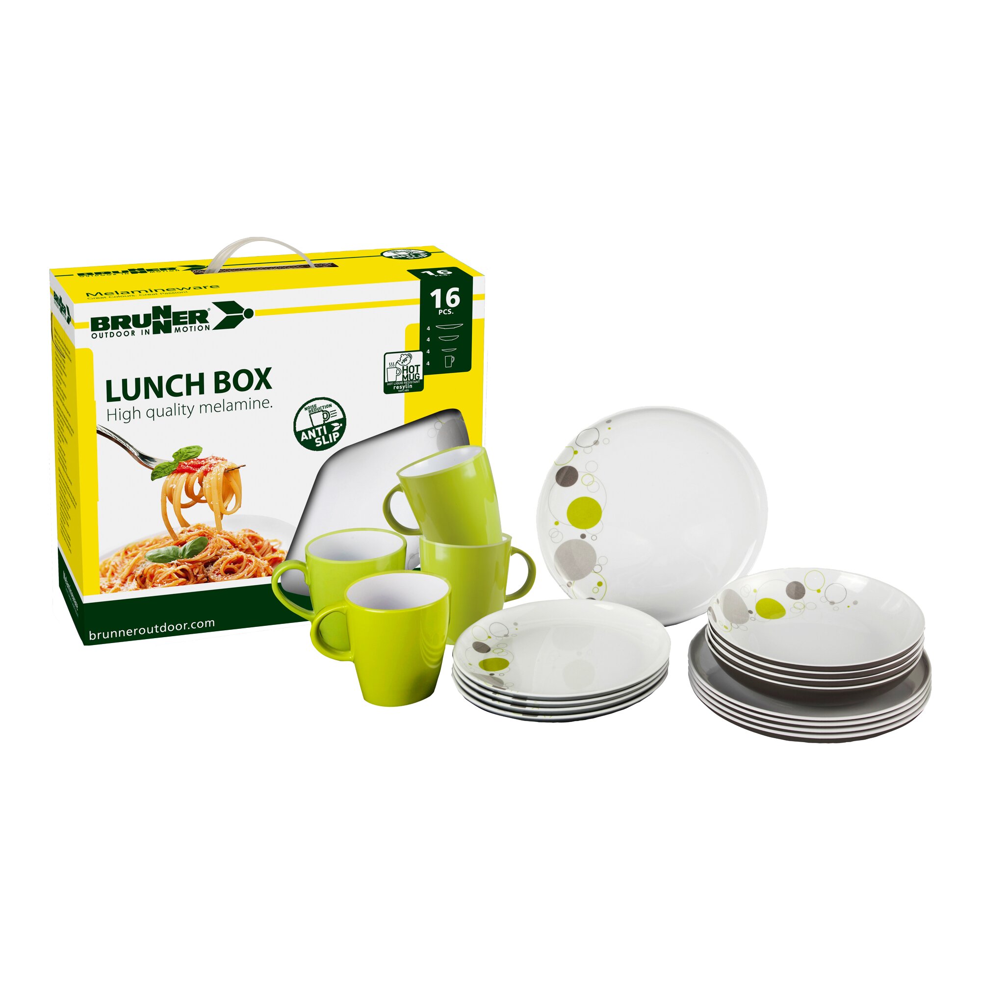 Brunner Seria zastawy stołowej Space, zestaw zastawy stołowej 16 sztuk