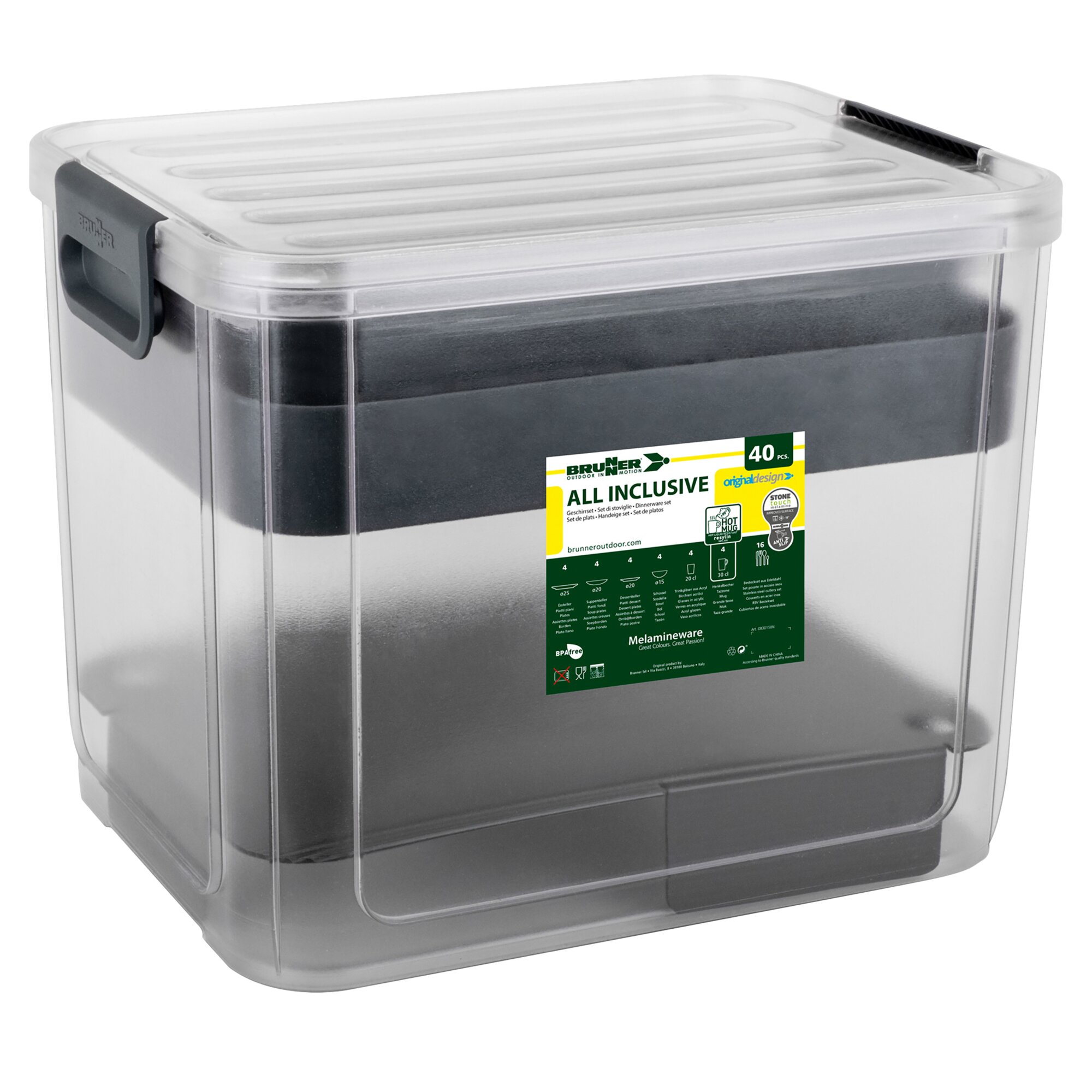 Brunner Seria Zastawa Stołowa Perła, Zestaw Zastawy Stołowej 40 sztuk