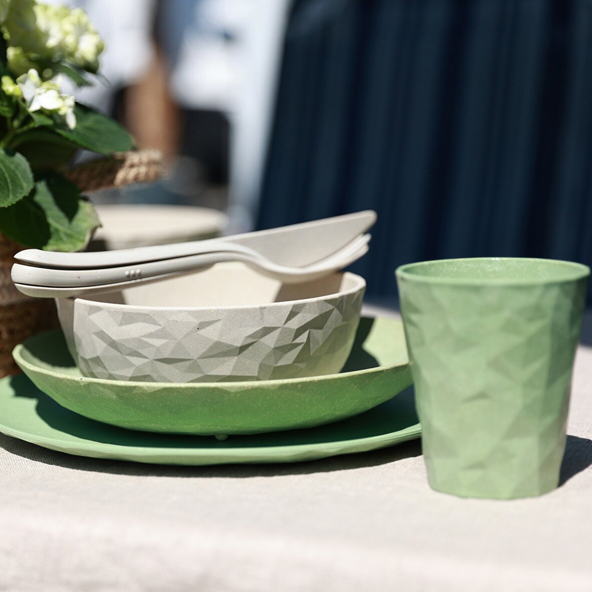 koziol Zestaw sztućców KLIKK, piaskowy