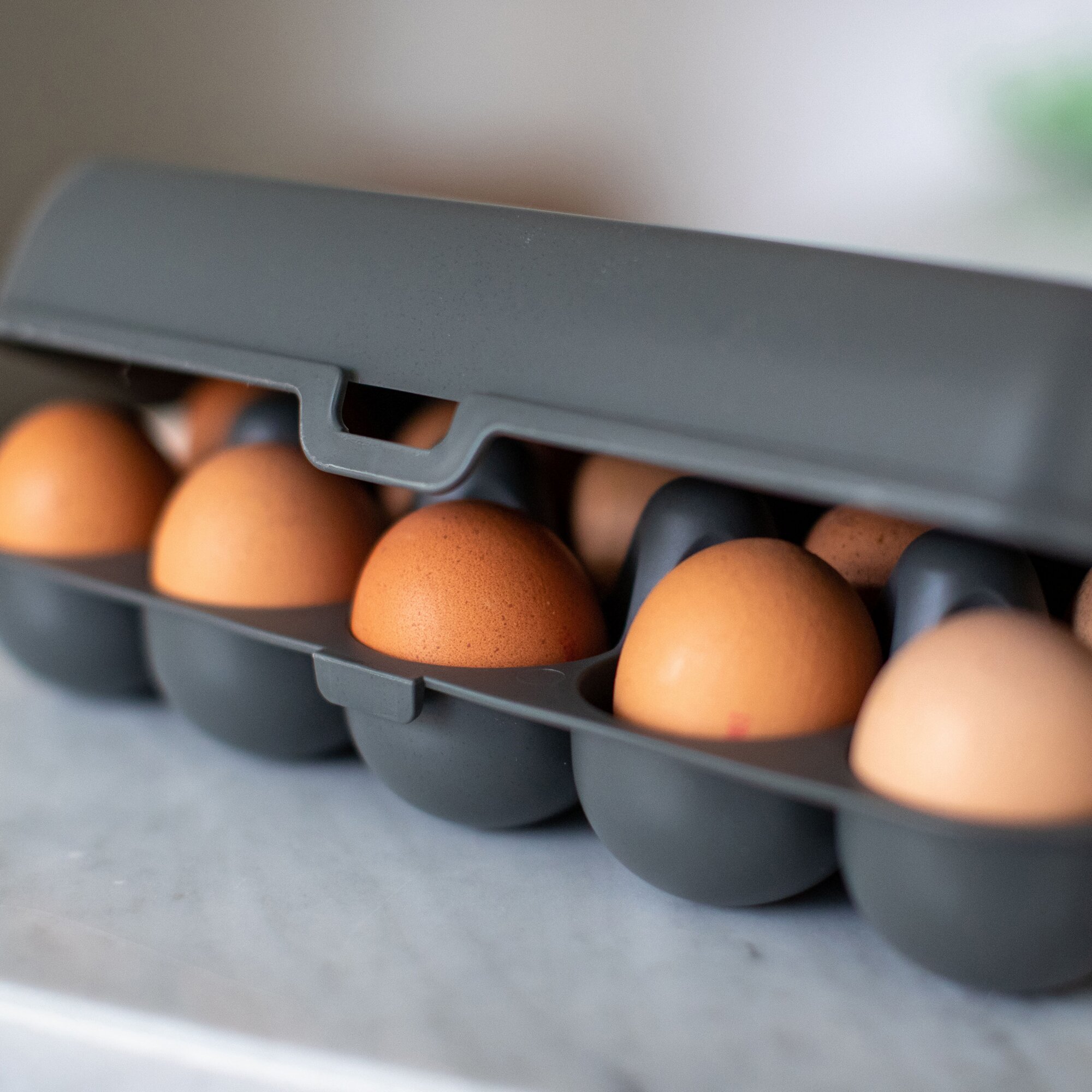 koziol Pudełko na jajka JAJKA TO GO, szare