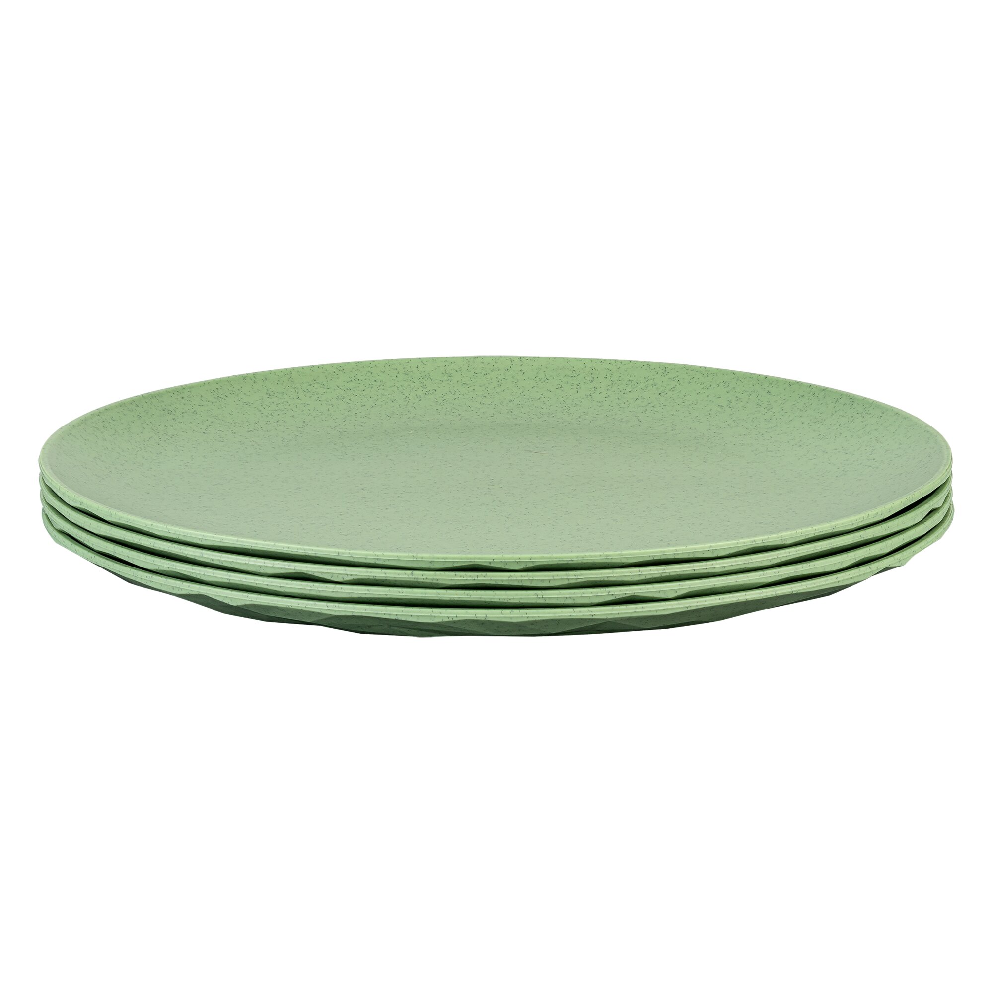 koziol Płaski talerz CLUB PLATE 260, zielony, 4-częściowy zestaw