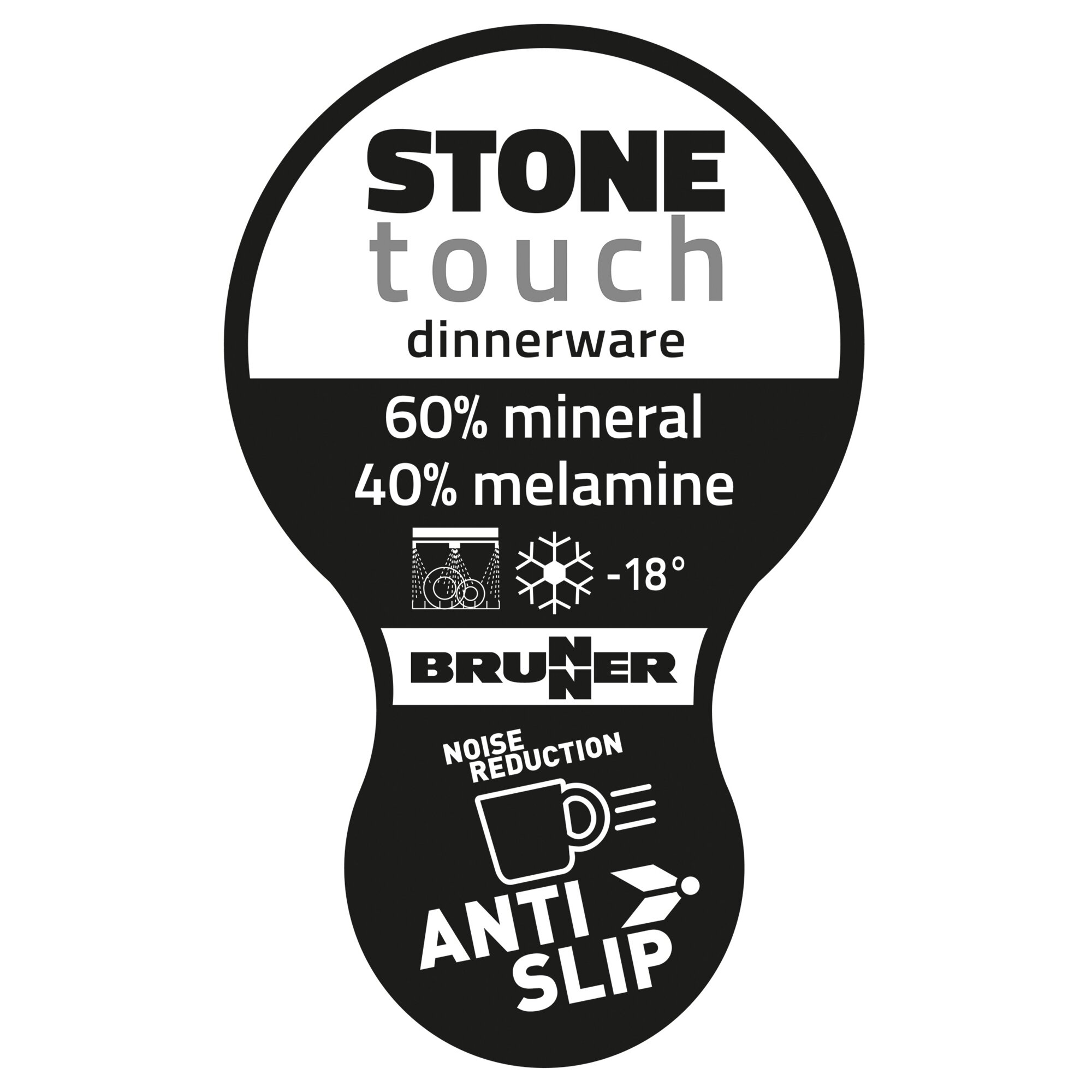 Brunner Zestaw zastawy stołowej Dolomit Magnetic, żółty