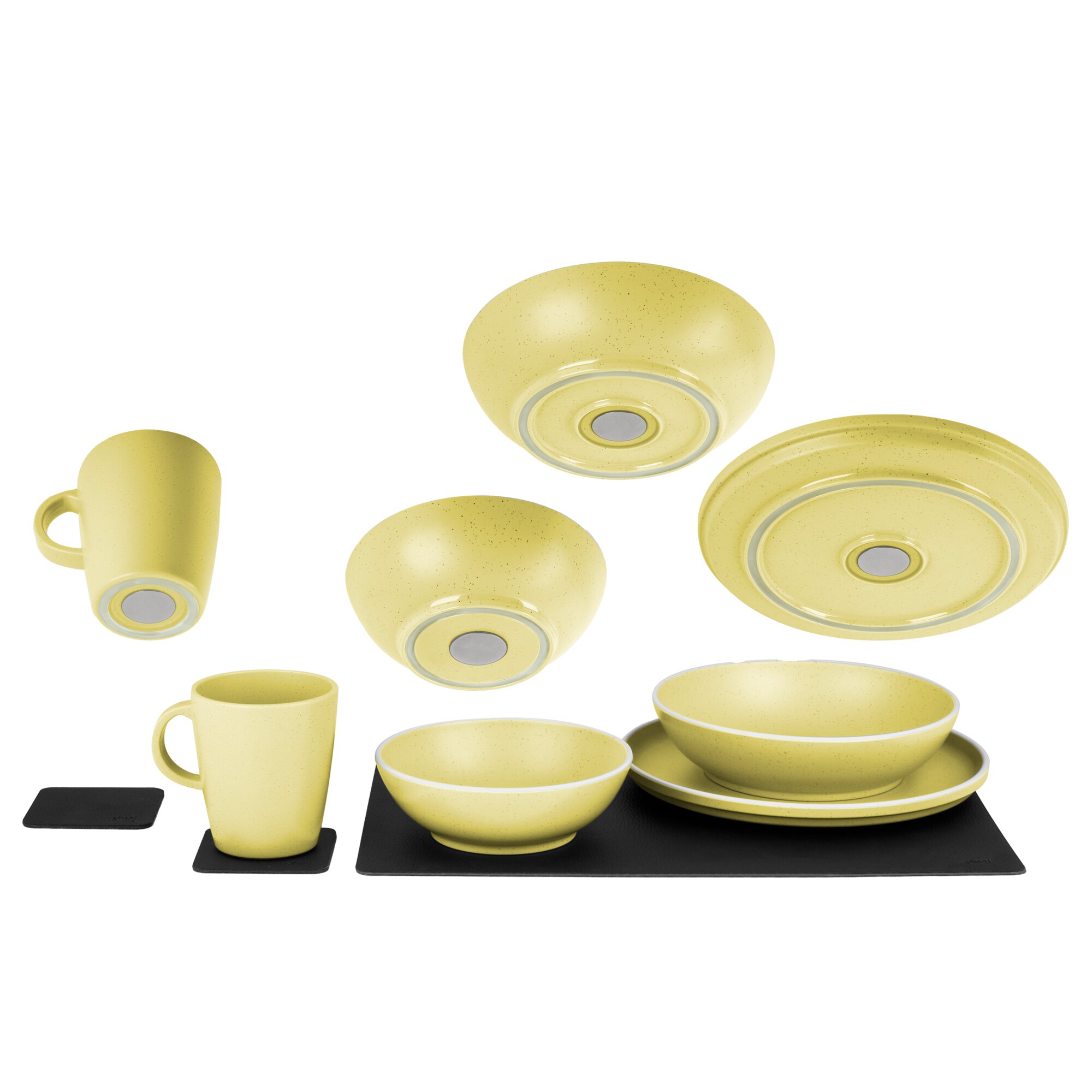 Brunner Zestaw zastawy stołowej Dolomit Magnetic, żółty