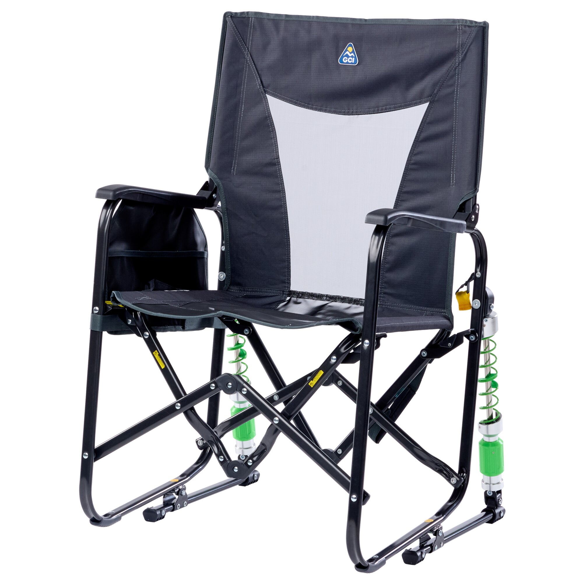 GCI Outdoor Kempingowy fotel bujany Regulowany Rocker™, antracyt