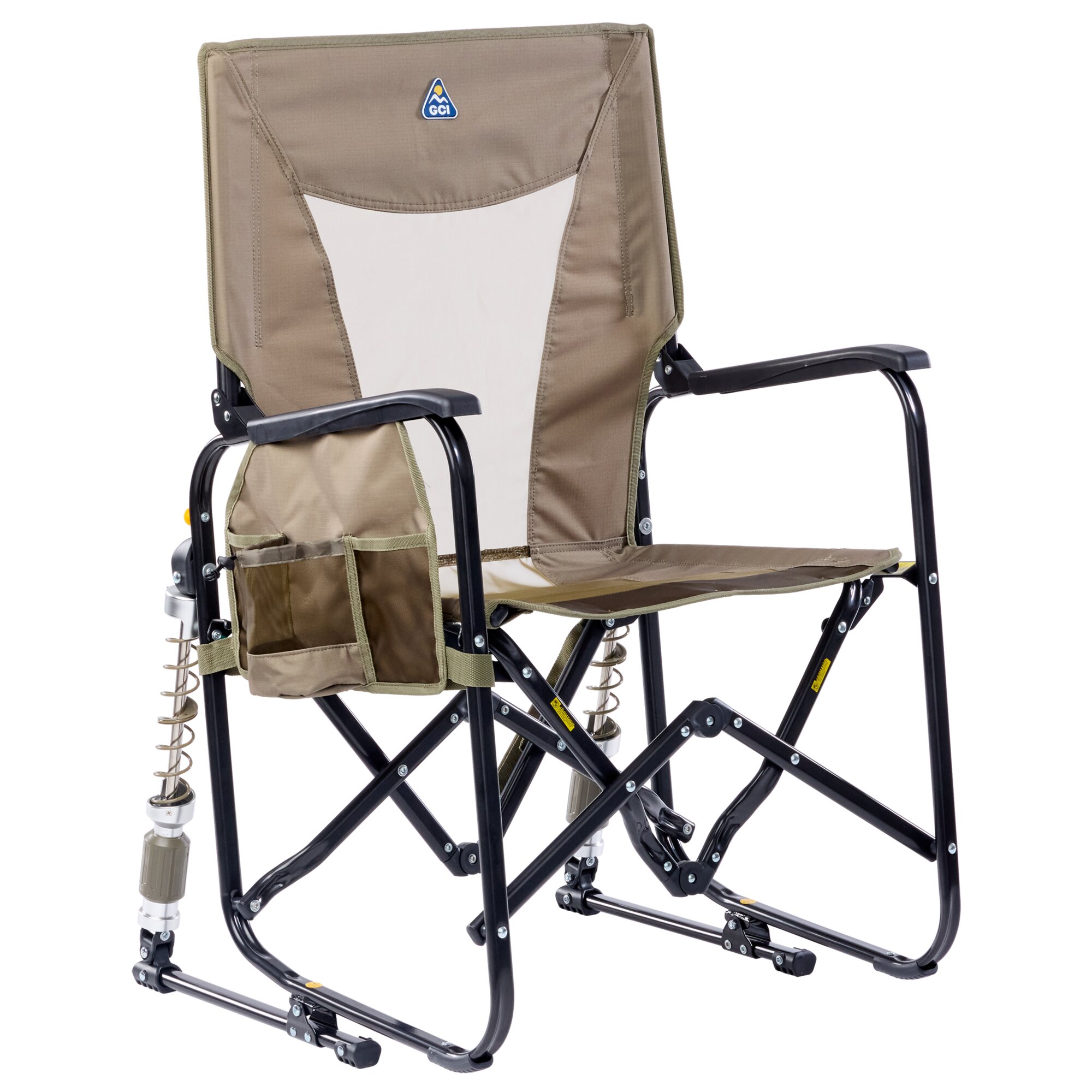 GCI Outdoor Kempingowy fotel bujany Regulowany Rocker™, beżowy