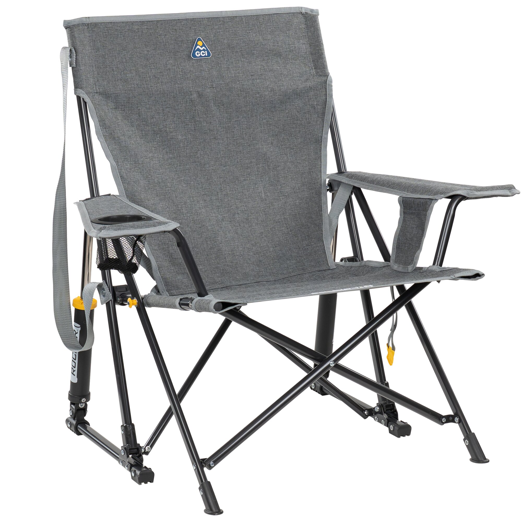 GCI Outdoor Krzesło kempingowe Kickback Rocker™, szare