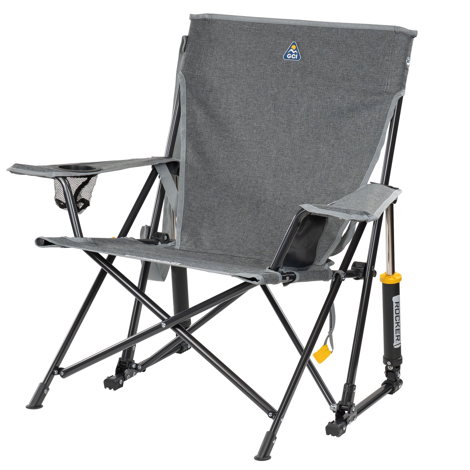 GCI Outdoor Krzesło kempingowe Kickback Rocker™, szare