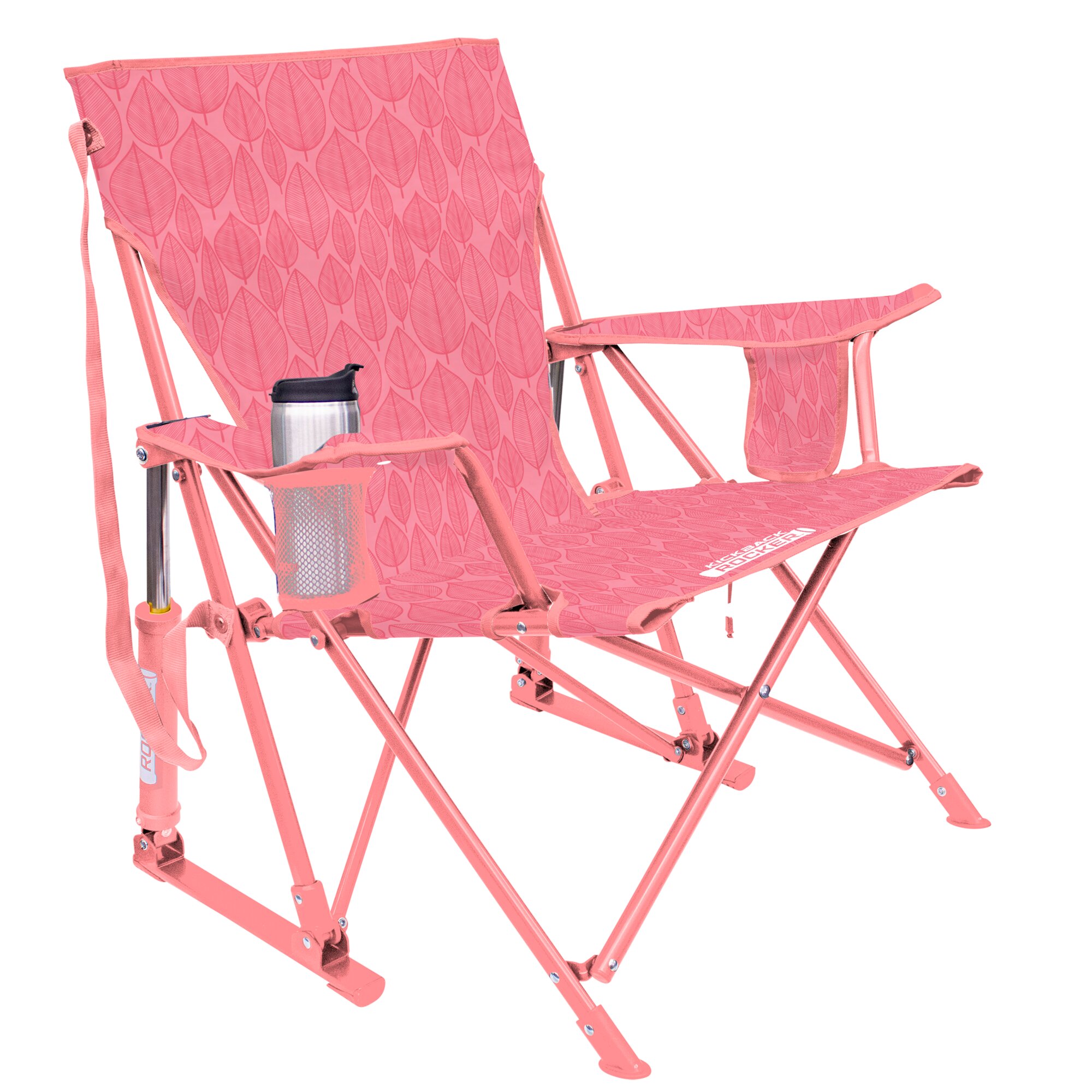 GCI Outdoor Krzesło kempingowe Kickback Rocker™, różowe