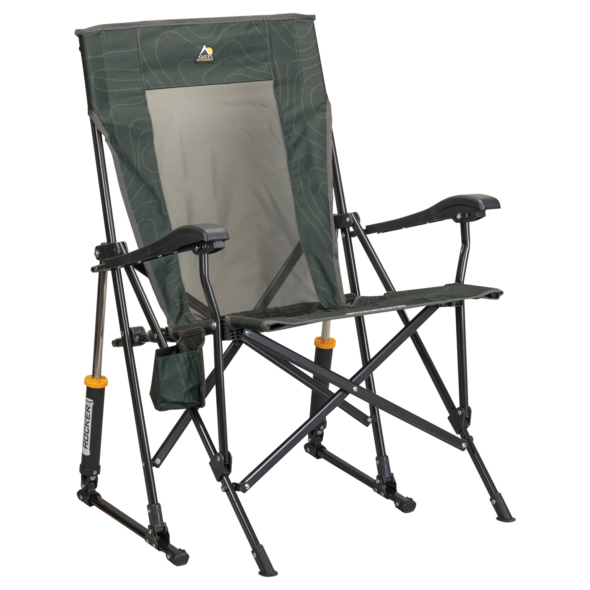 GCI Outdoor Fotel bujany RoadTrip Rocker™ ciemnozielony