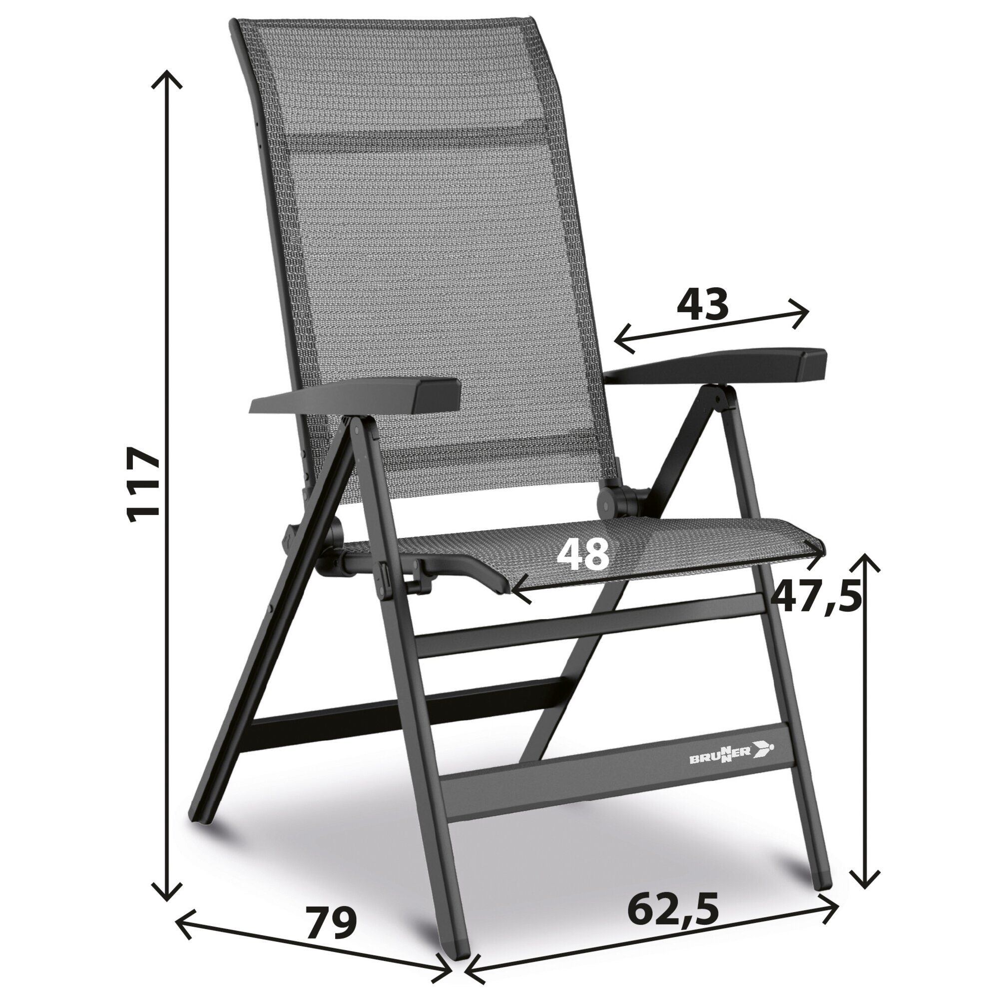 Brunner Krzesło kempingowe Travelounger Air M