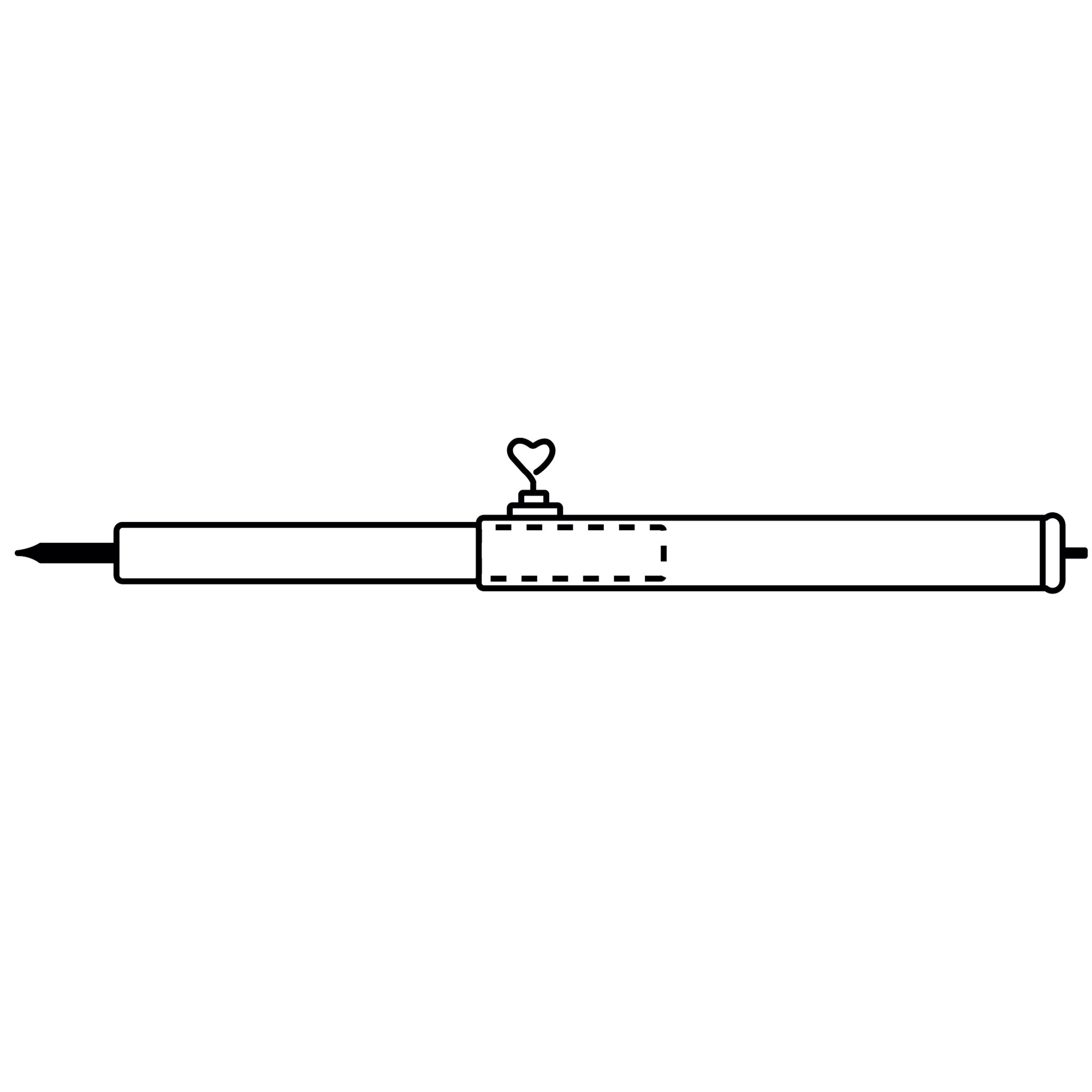 Piper Stalowy słupek uchylny, zmienny, 200 cm, 19 mm