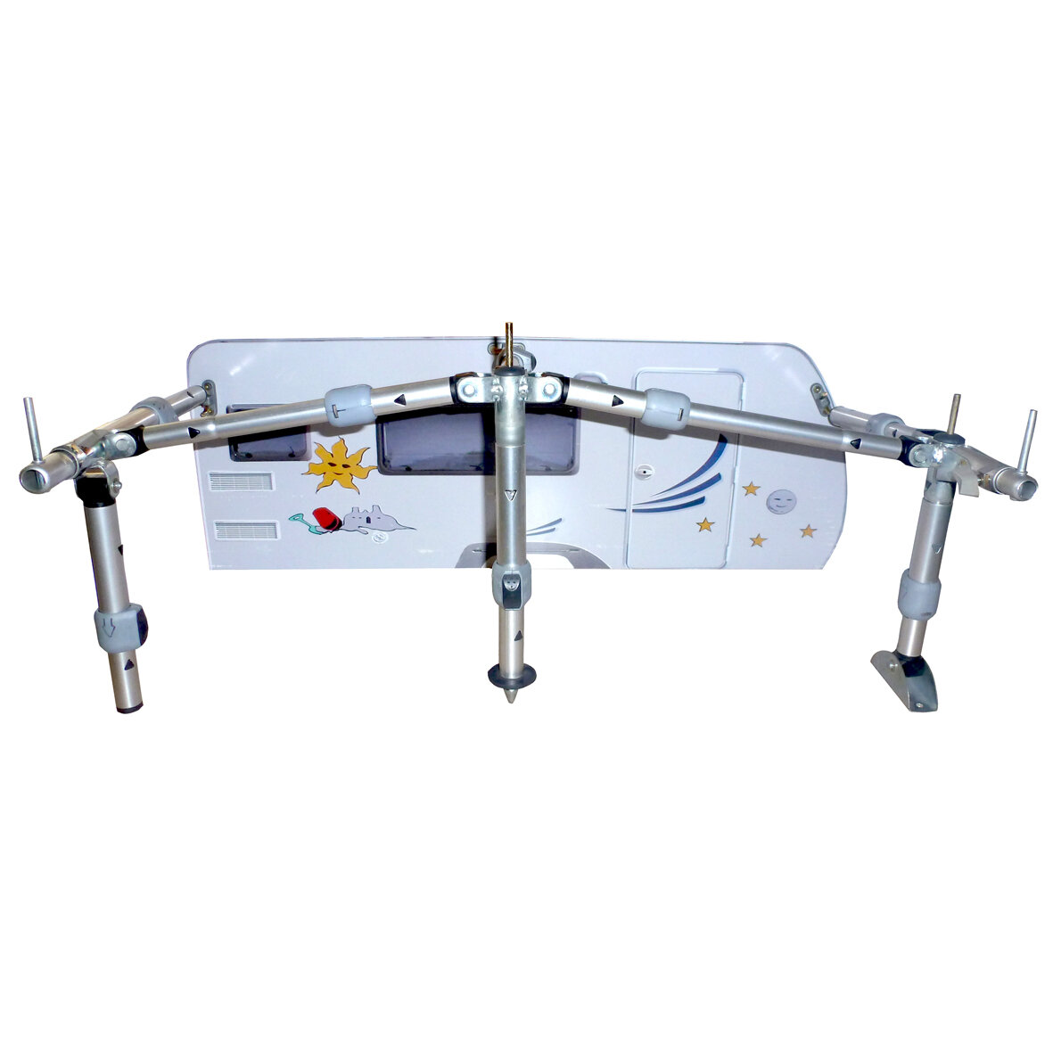 alu-line Dwuczęściowy słupek uchylny easysystem ø 28 mm