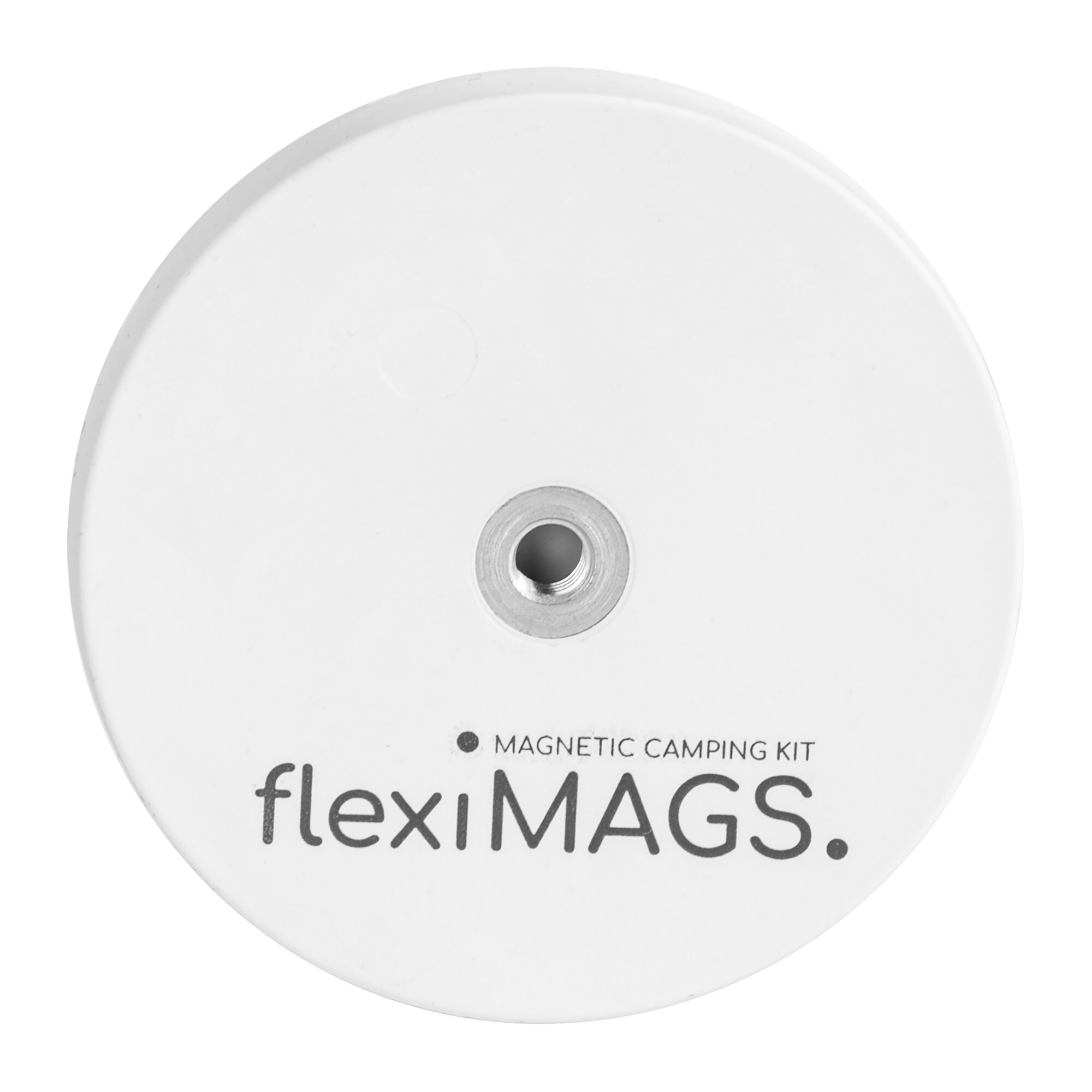 flexiMAGS Okrągły magnes flexiMAGS, biały, 57 mm