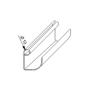 Westf. Zeltbedarfs GbmH Rynna markizowa PCV, 260 cm