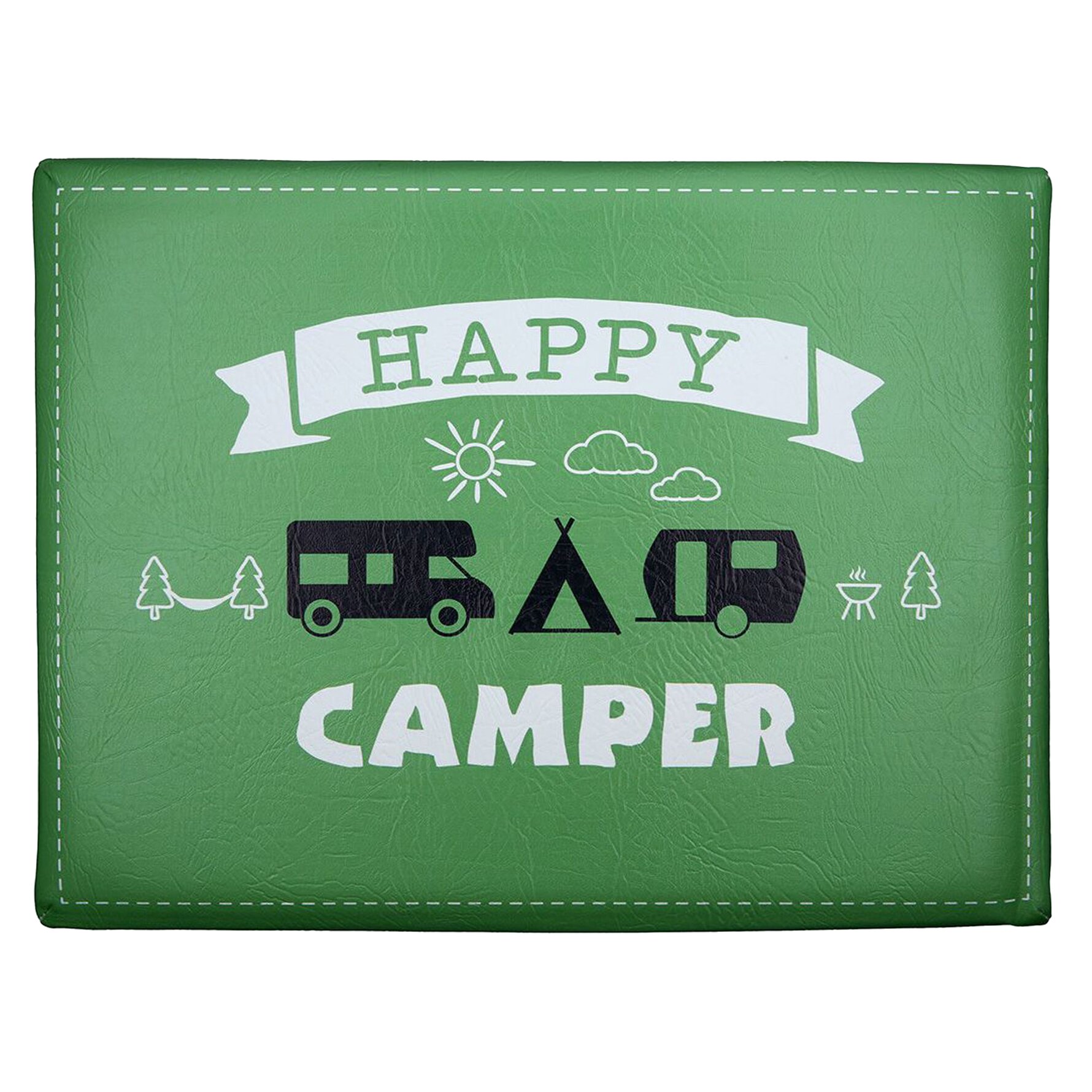 I+V Poduszka siedziska do skrzynek na napoje, Happy Camper