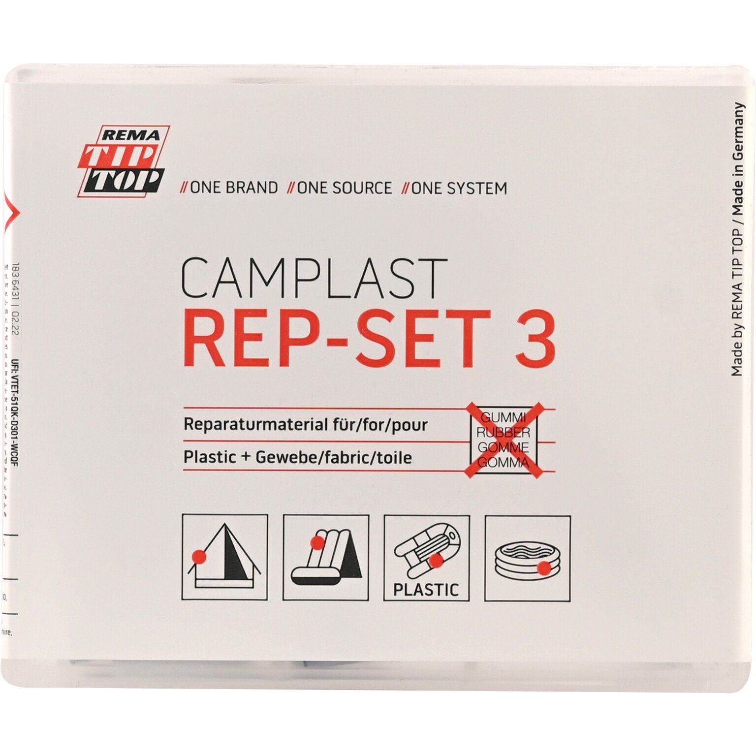 TIP-TOP Zestaw naprawczy Camplast 3