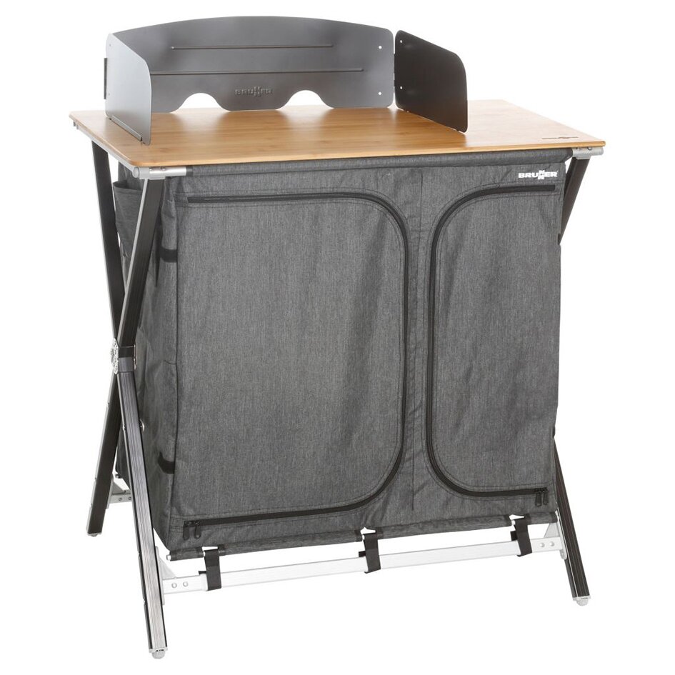 Brunner Wielofunkcyjne szafki kempingowe Mercury Cross Square, szare, Cross Cooker HWT SQ