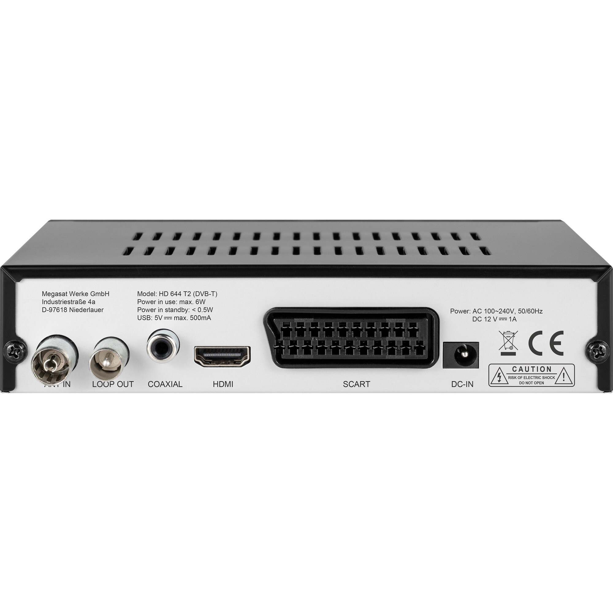 Megasat Odbiornik DVB-T Megasat HD 644 T2, 12/230 V