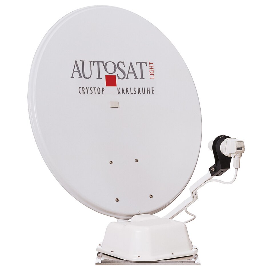 Crystop System satelitarny AutoSat Light S Cyfrowy, biały, podwójny