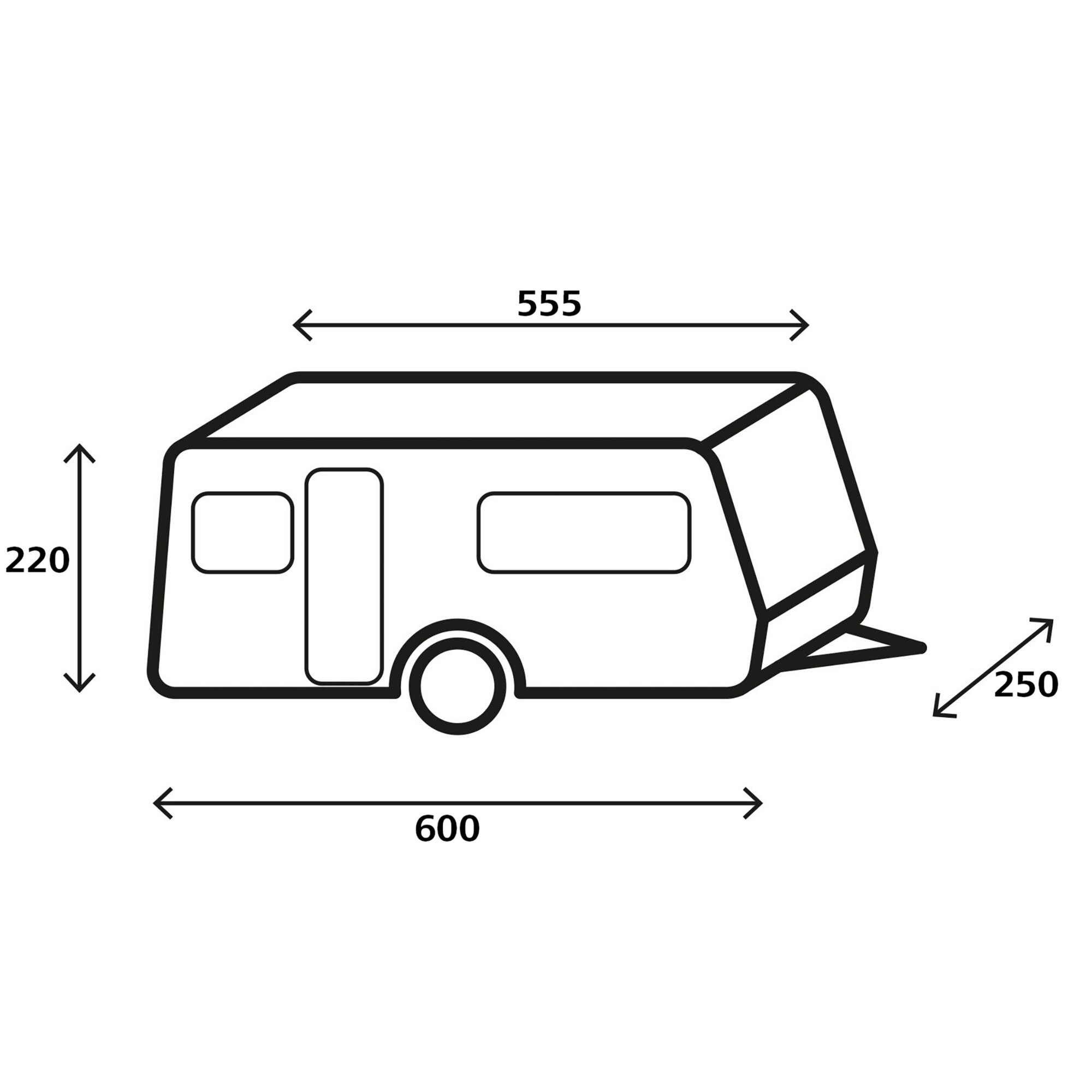 Brunner Caravan Protective Cover Design 12M, 600 cm, 550 cm