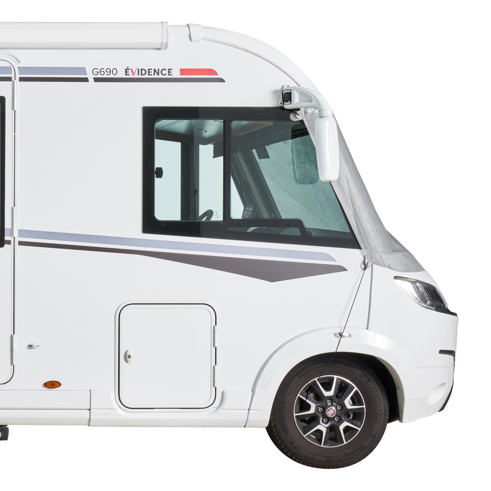 Hindermann Osłona przeciwsłoneczna do zintegrowanych samochodów kempingowych, 267 cm