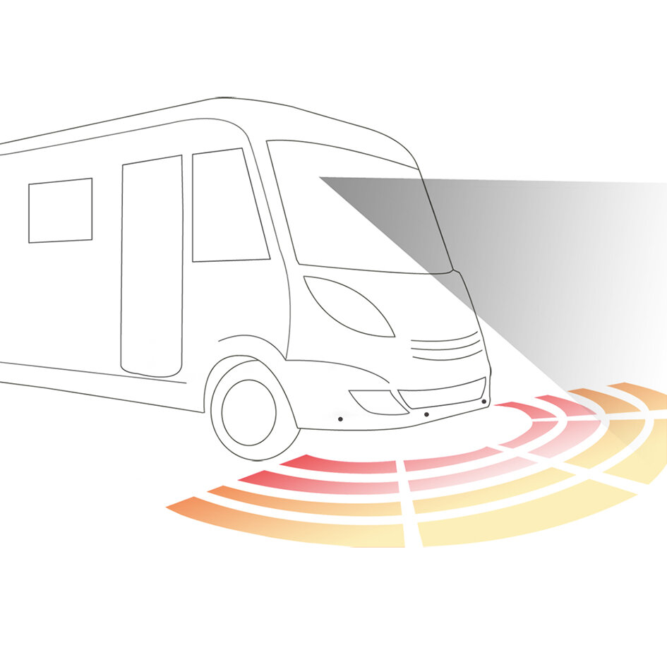 Cobra System kontroli odległości przy parkowaniu Cobra ParkMaster, przód