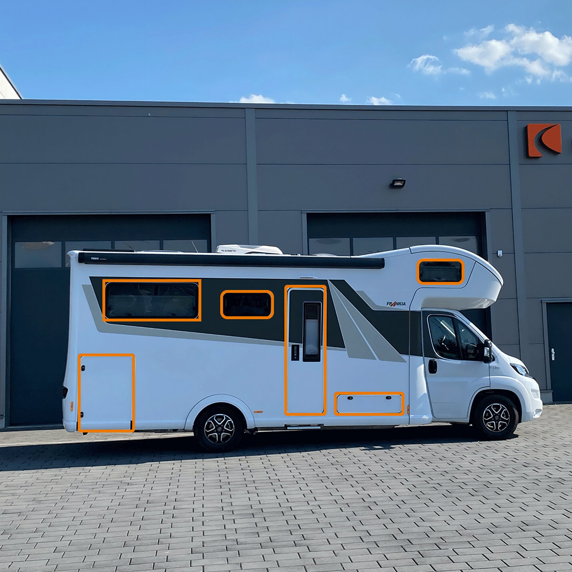 Caratec Dodatkowe czujniki bezprzewodowe do systemu alarmowego Caratec Secure, czarne
