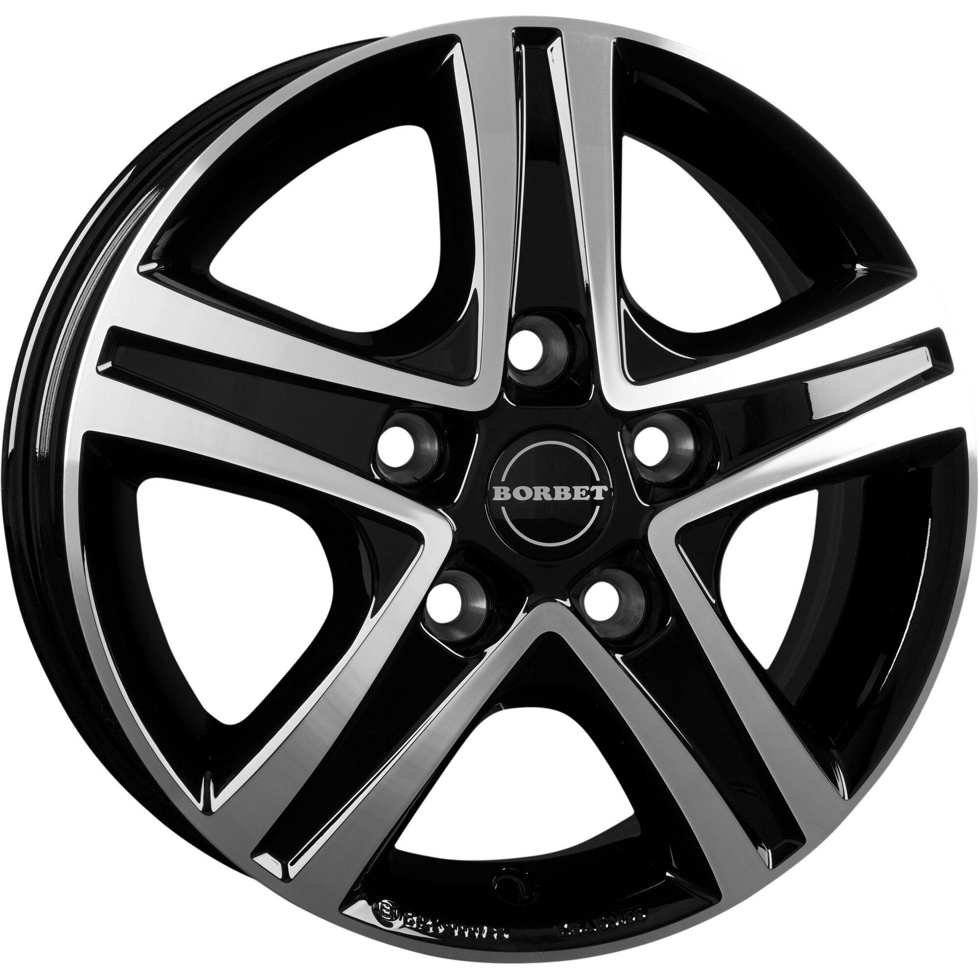 Borbet Felga aluminiowa CWD do Fiata Ducato, 1320 kg, czarna polerowana z połyskiem, 6 x 16"