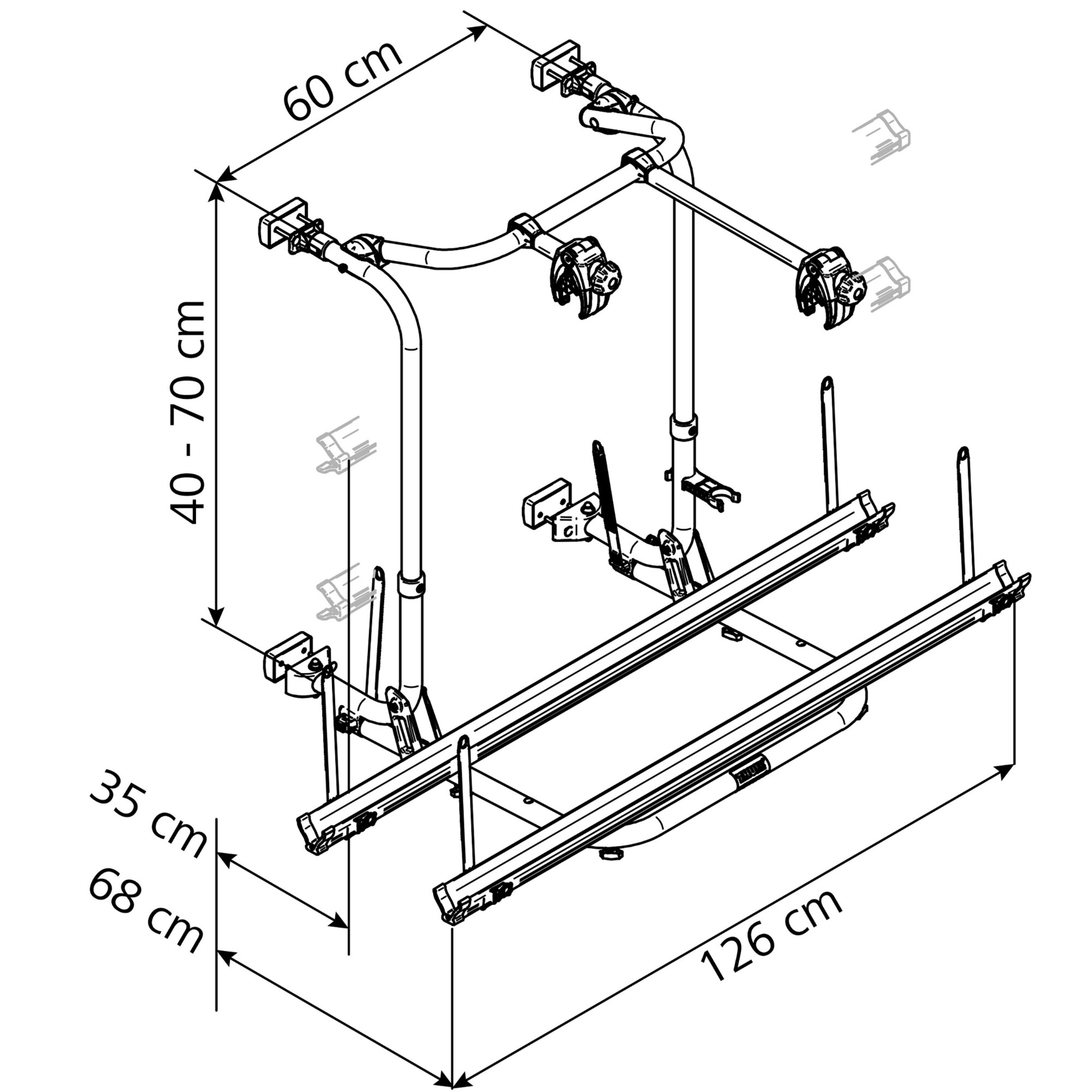 Thule Bagażnik rowerowy Thule Sport G2, krótki