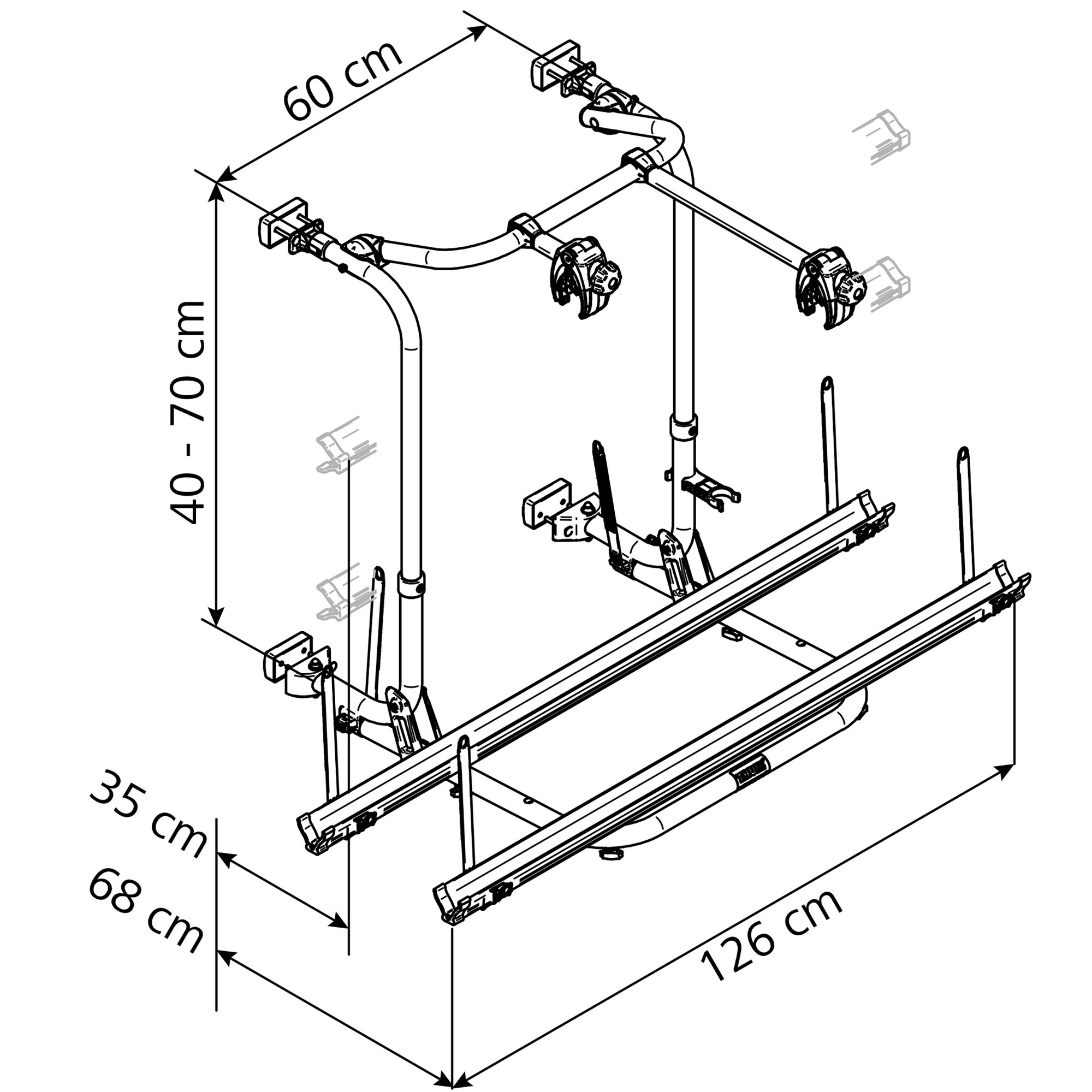 Thule Bagażnik rowerowy Thule Sport G2, krótki