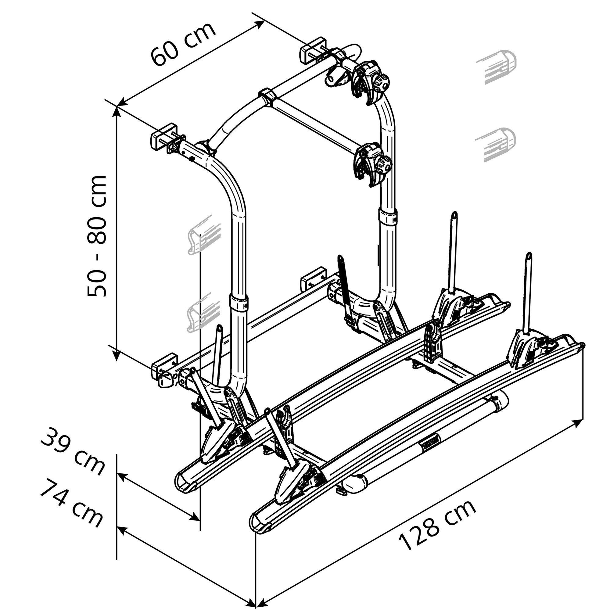 Thule Bagażnik rowerowy Thule Elite G2, krótki