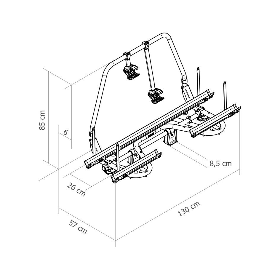 Thule Bagażnik na rowery Thule Caravan Superb, 57 cm